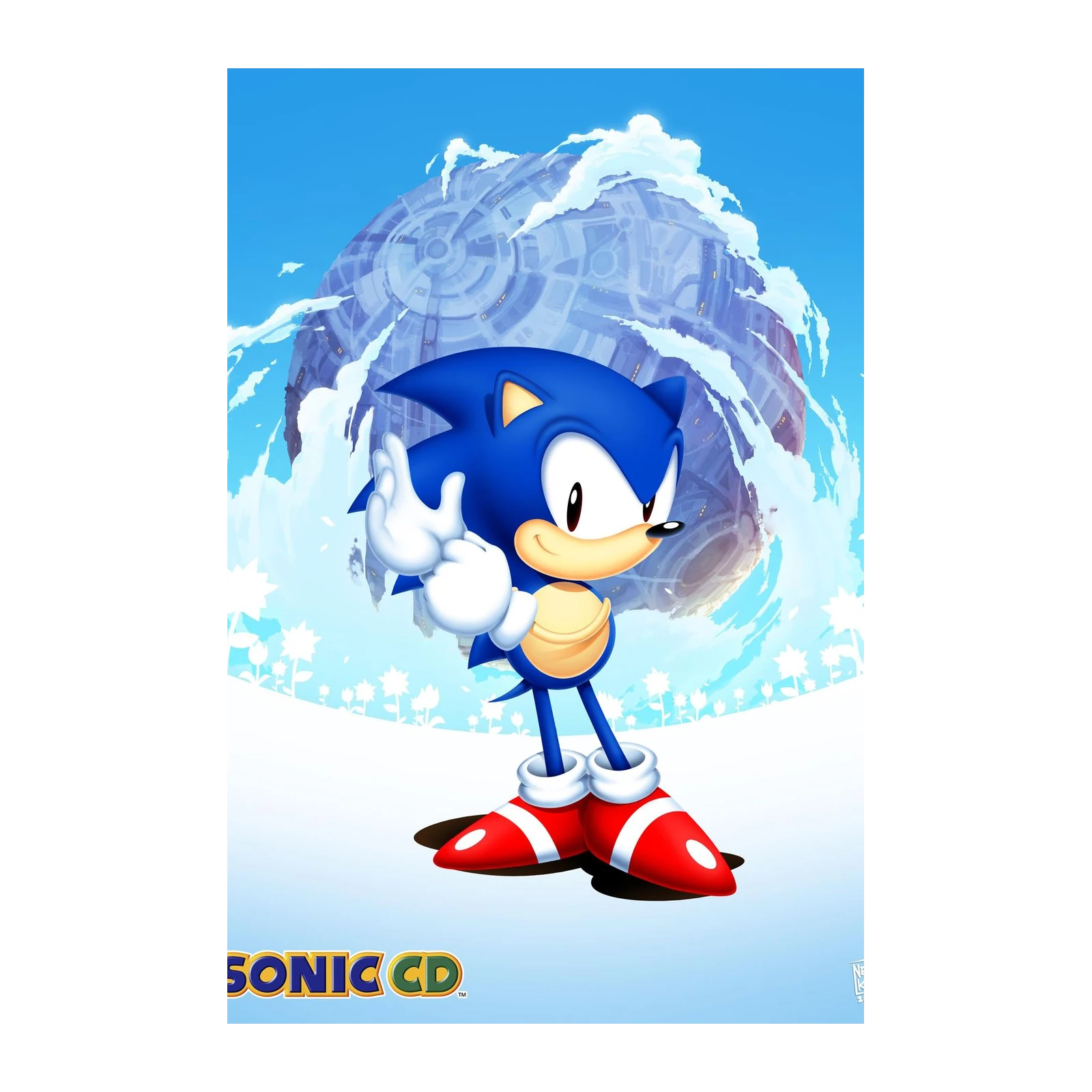 Sonic CD Retro Game Art Wall Art