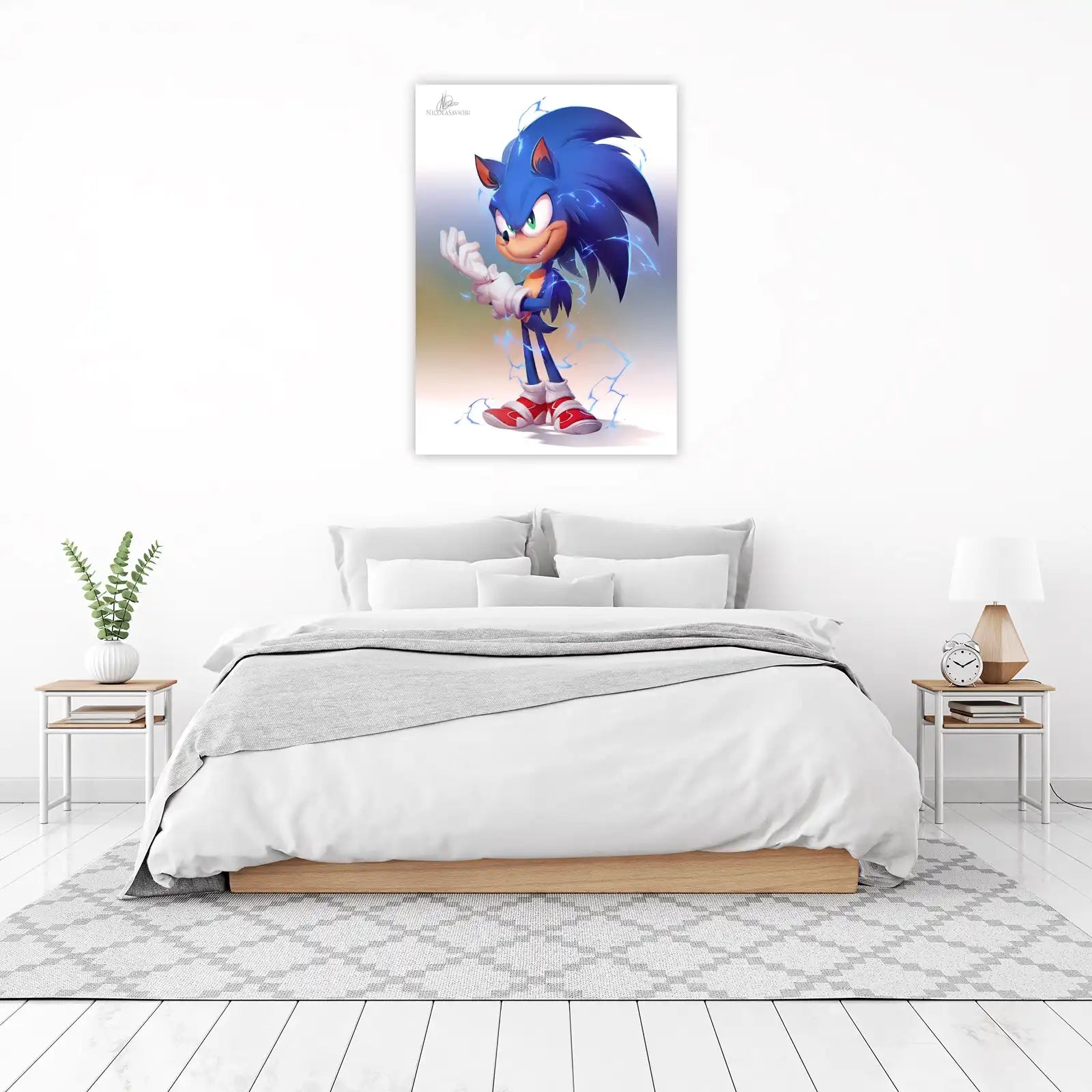 Sonic the Hedgehog Lightning Speed Wall Art