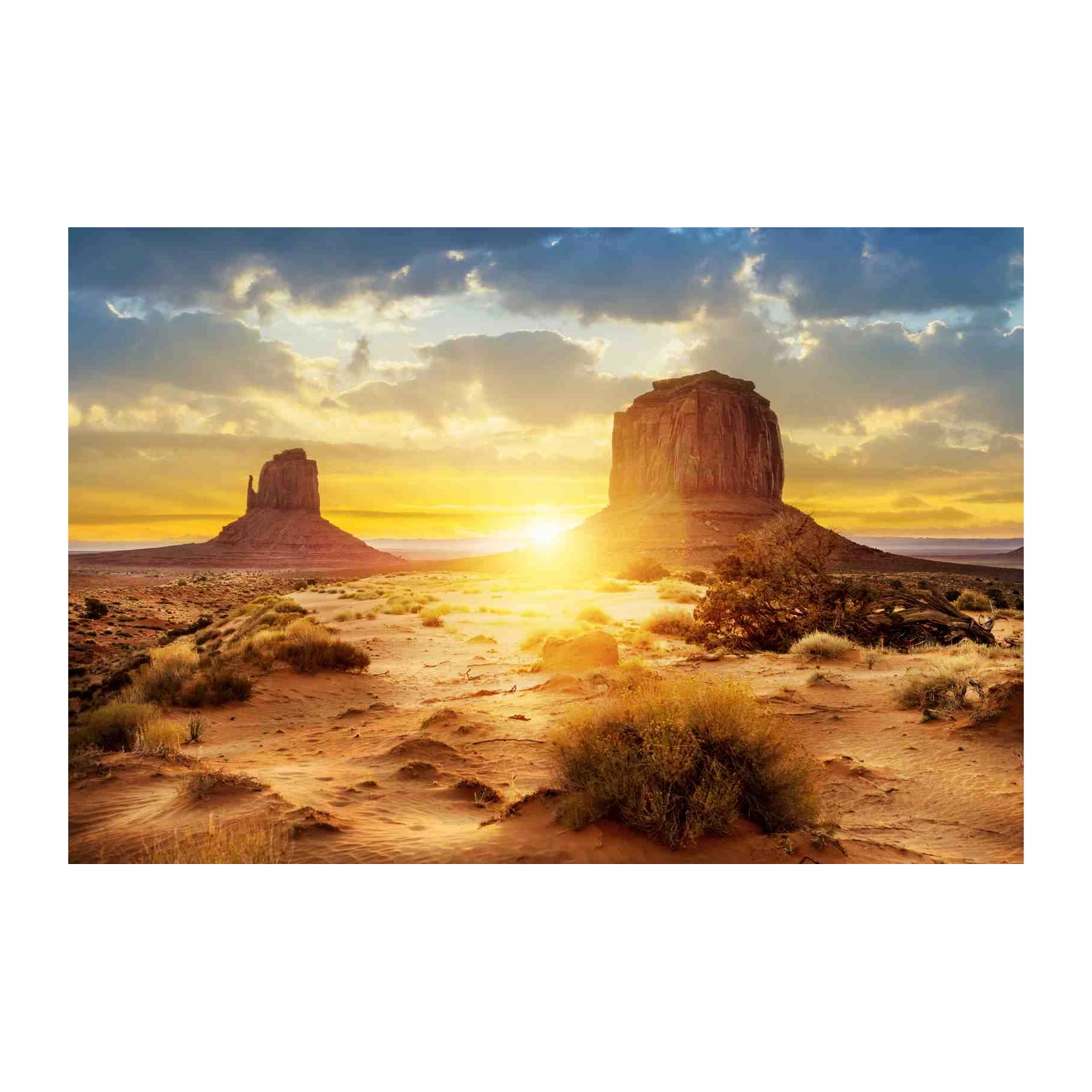 Monument Valley Sunset Landscape Wall Art