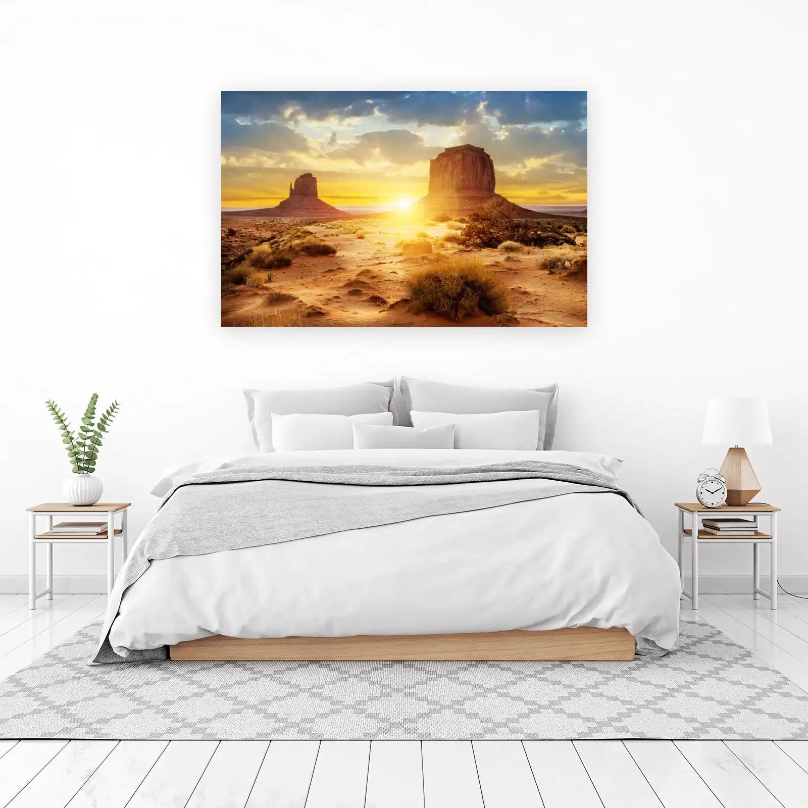 Monument Valley Sunset Landscape Wall Art
