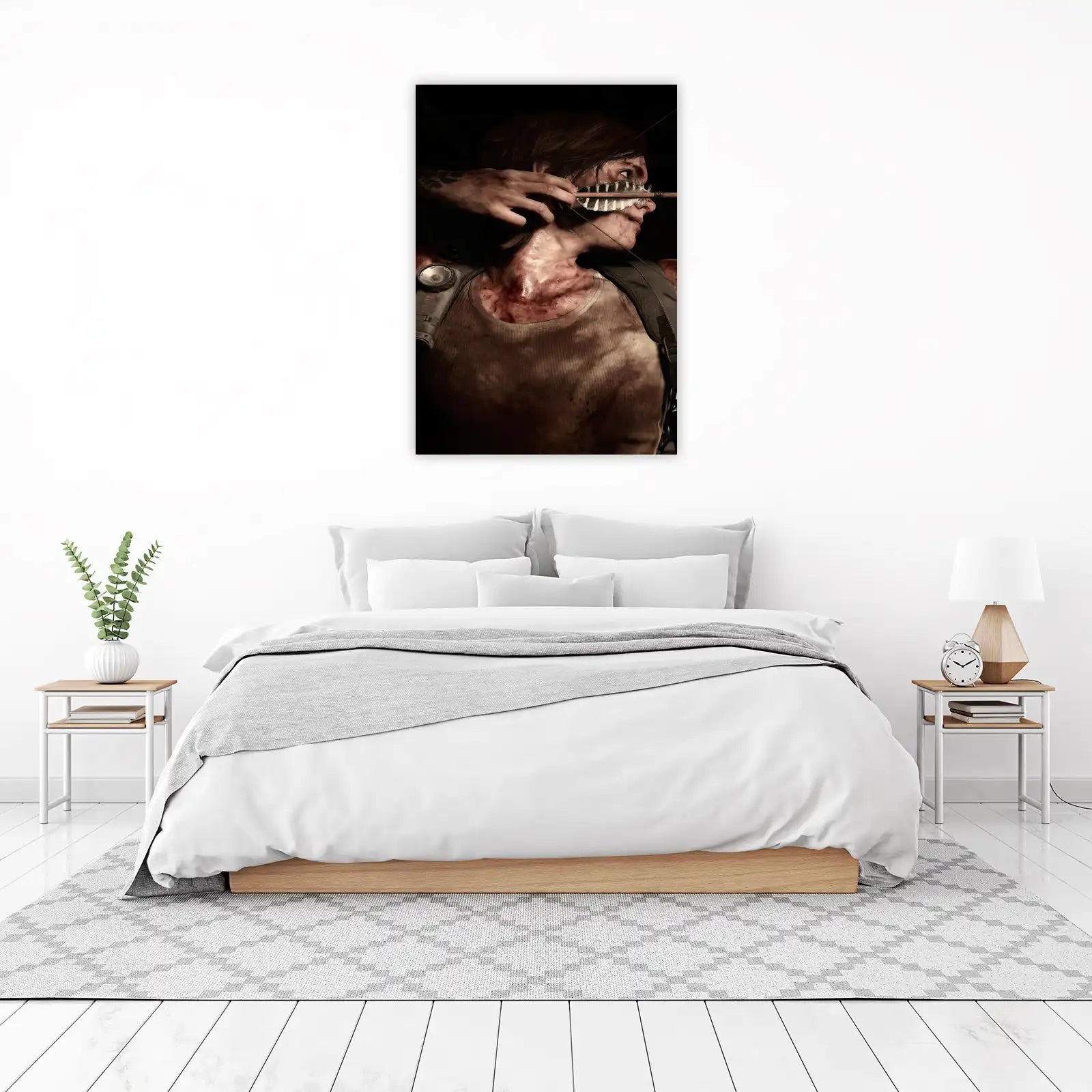 Gritty Warrior Archery Pose Wall Art