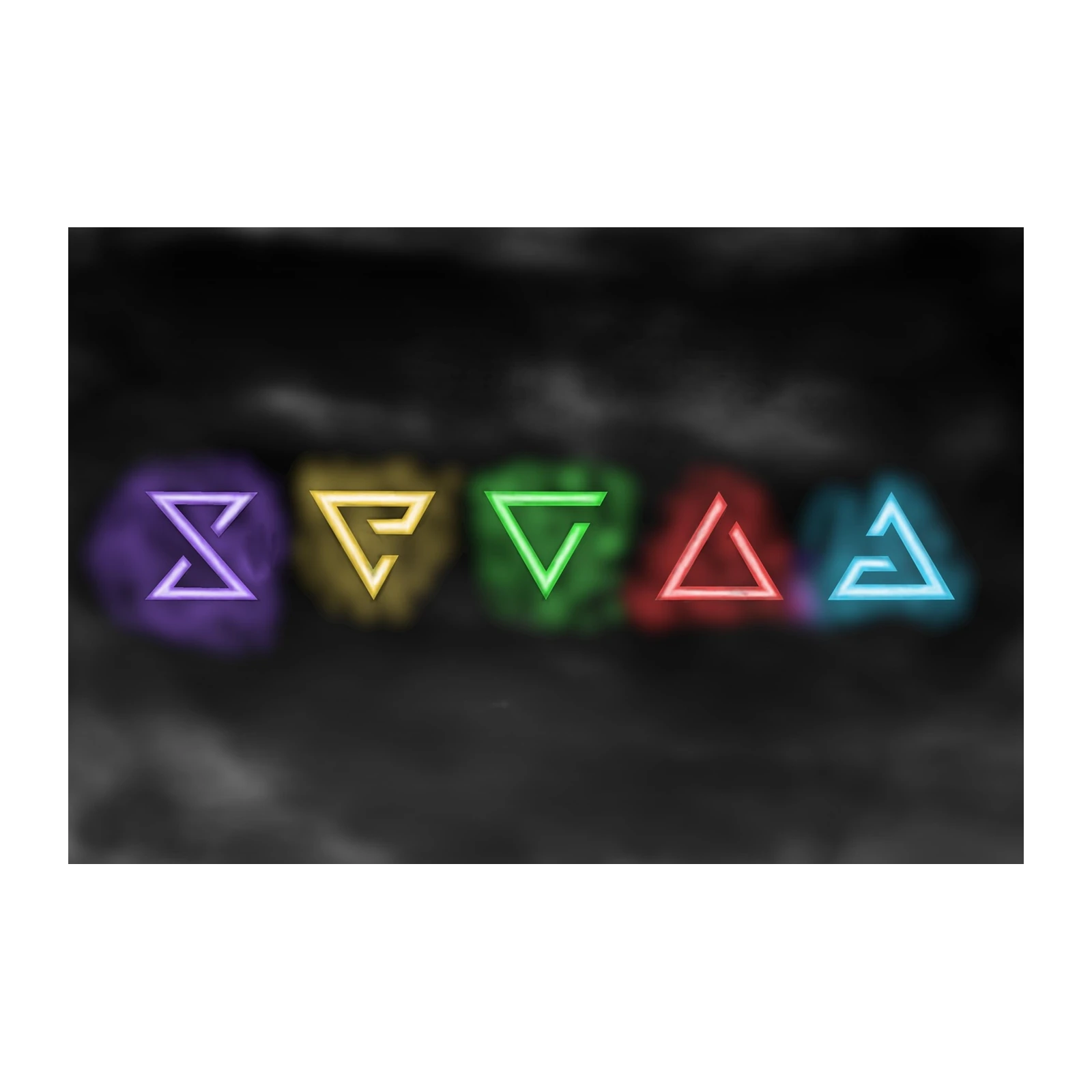 Neon Witcher Signs Wall Art