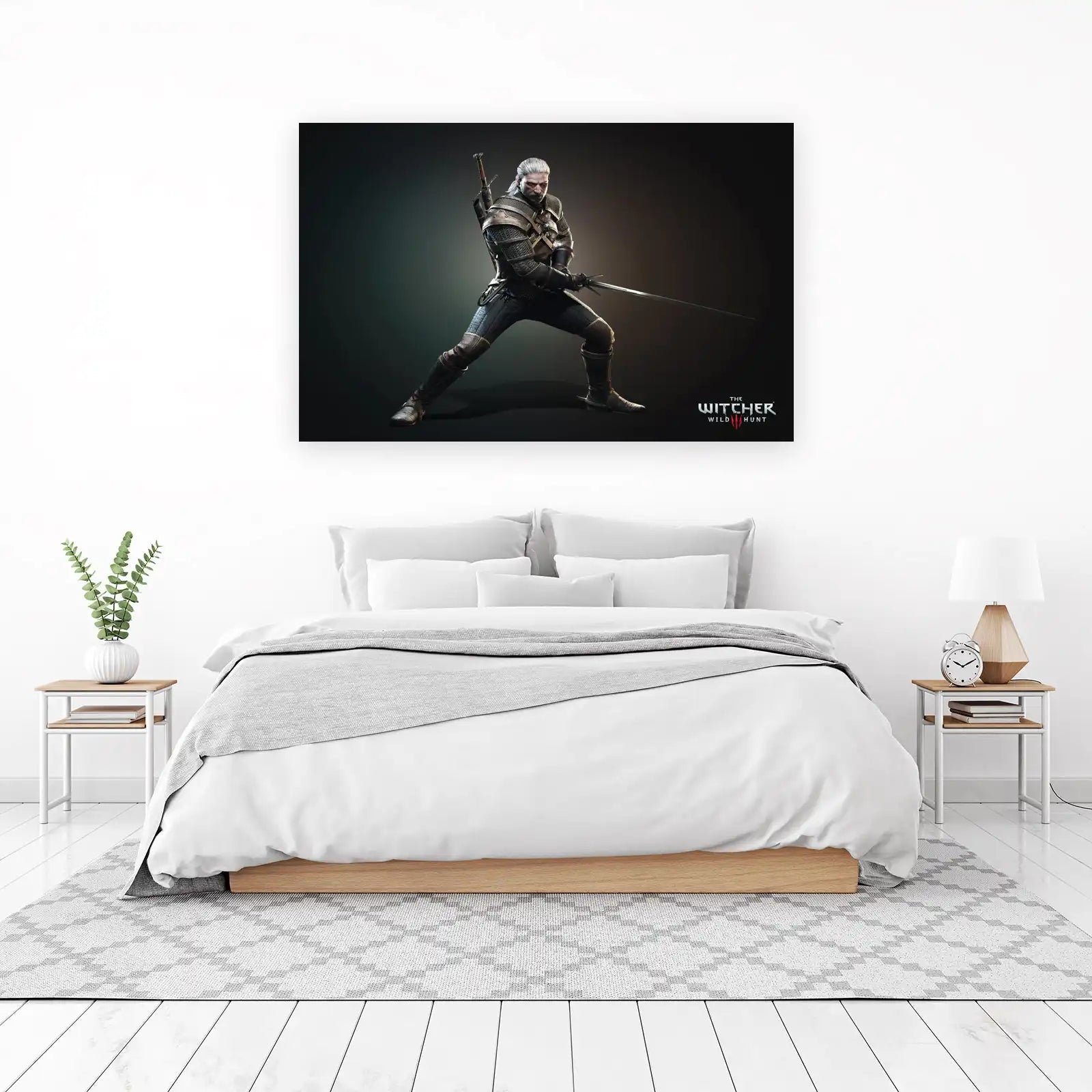 Geralt of Rivia Ready for Battle Wall Art