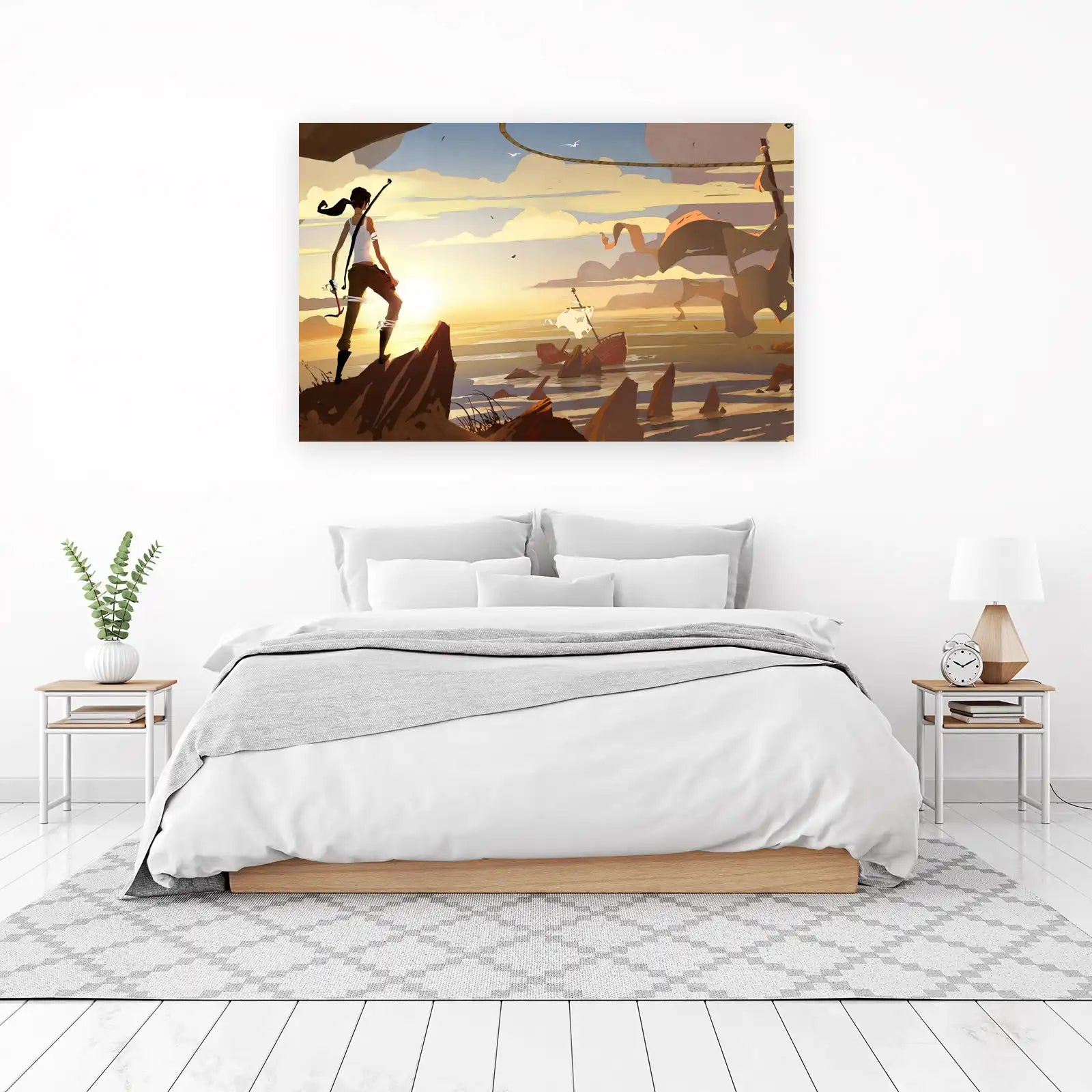 Adventurous Explorer Sunset Wall Art