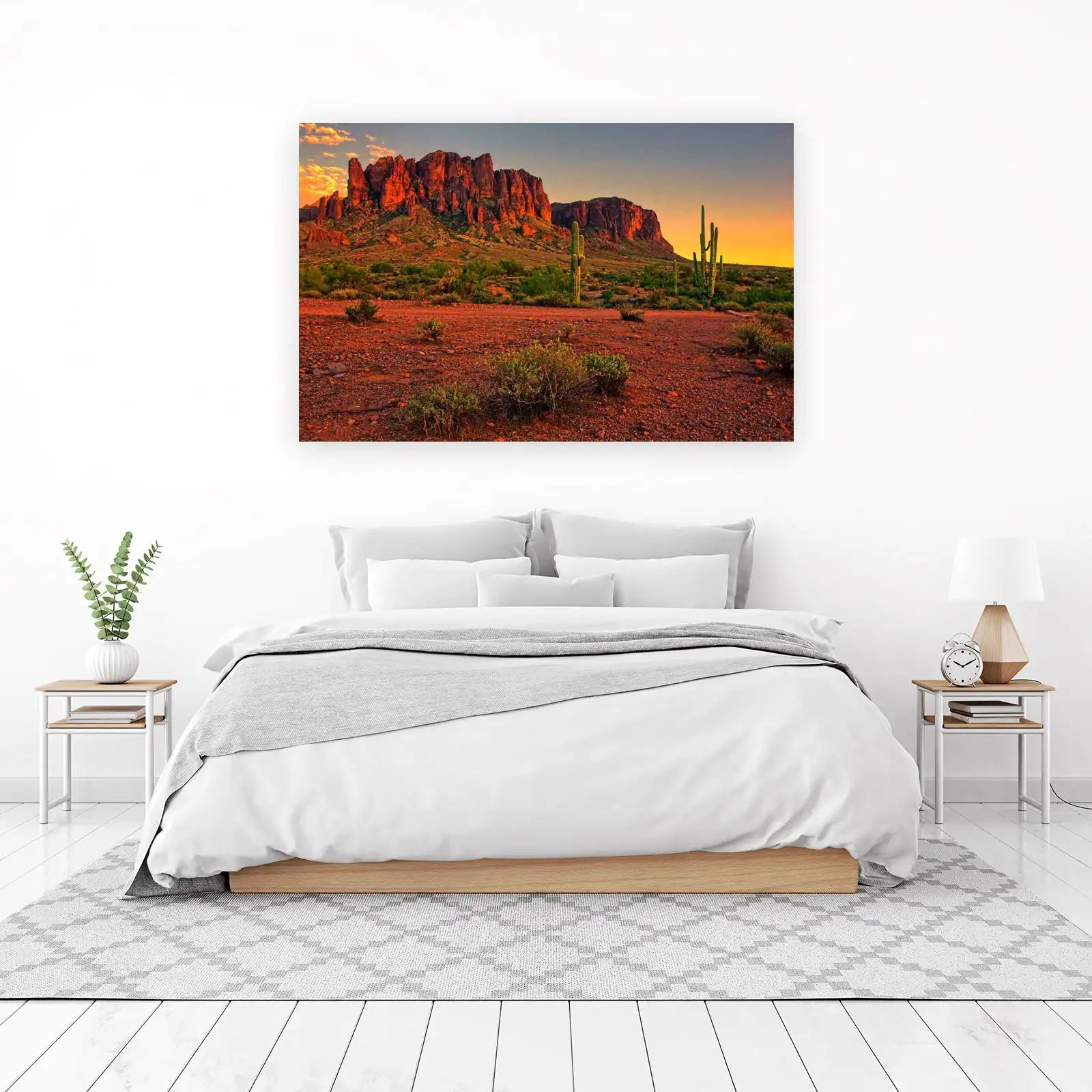 Desert Sunset Saguaro Canyon Wall Art