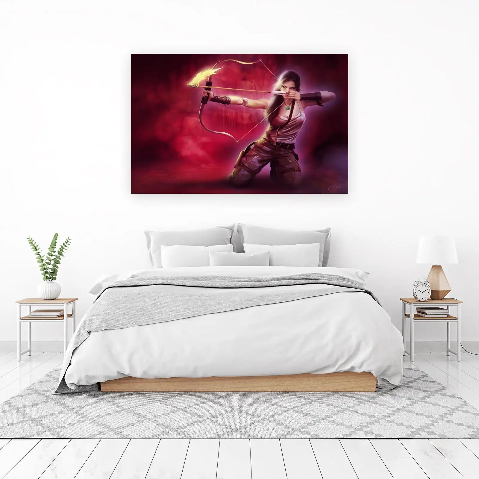 Fiery Archer Adventure Wall Art