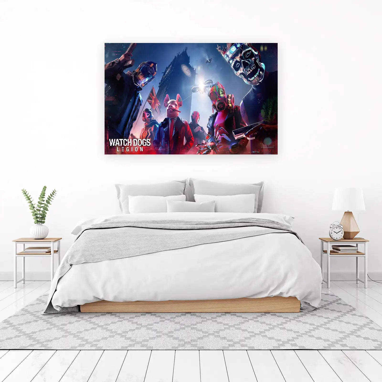 Cyberpunk Rebellion Watch Dogs Legion Wall Art