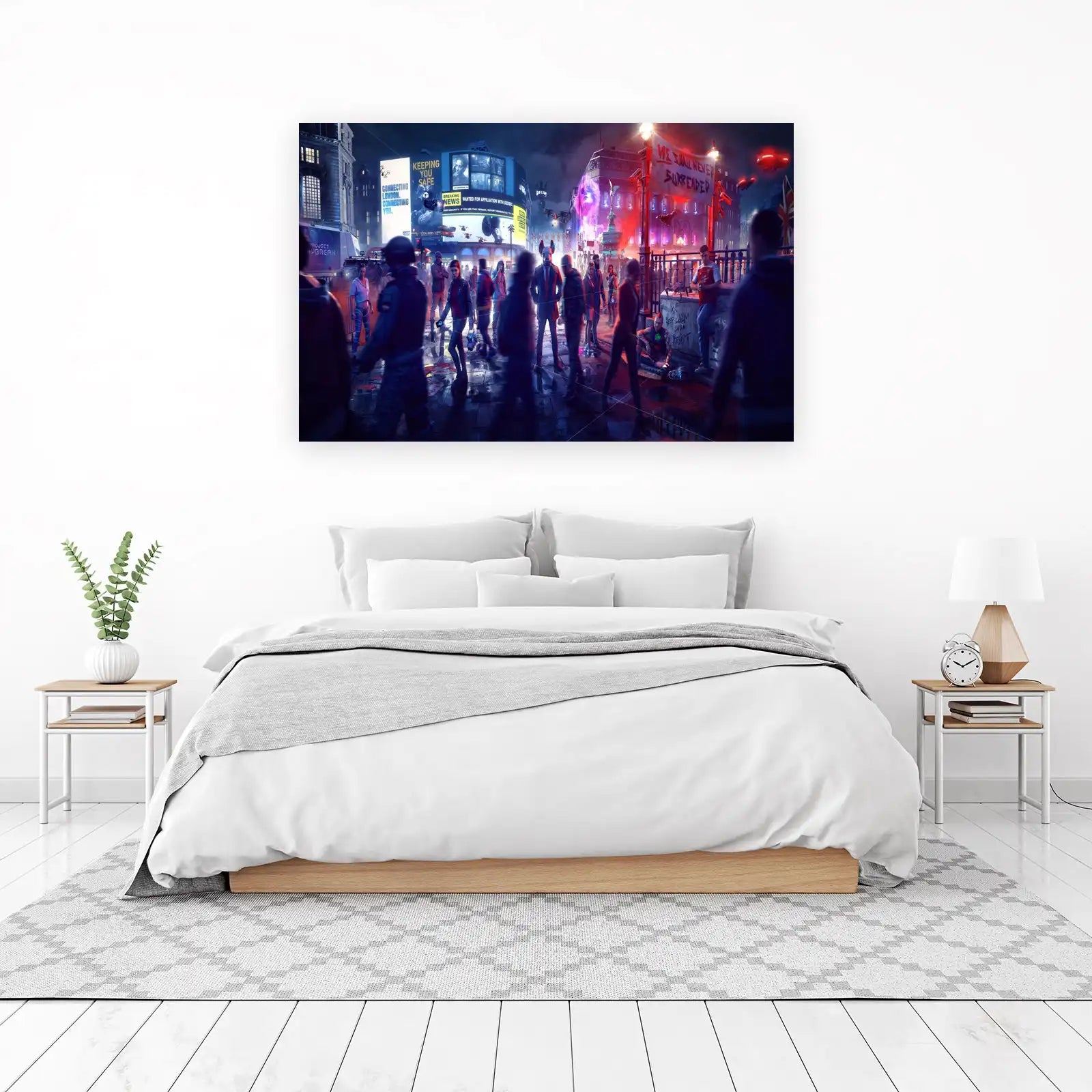 Dystopian London Hacker Crew Wall Art