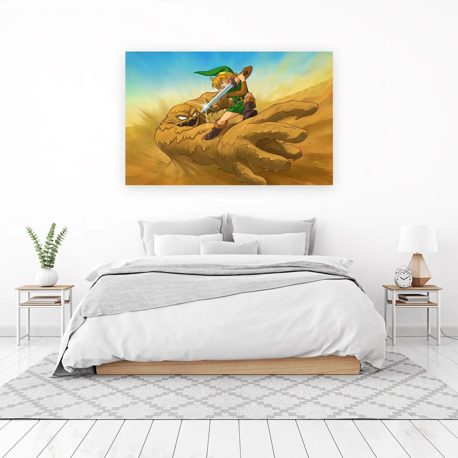 Heroic Link vs. Sand Monster Wall Art