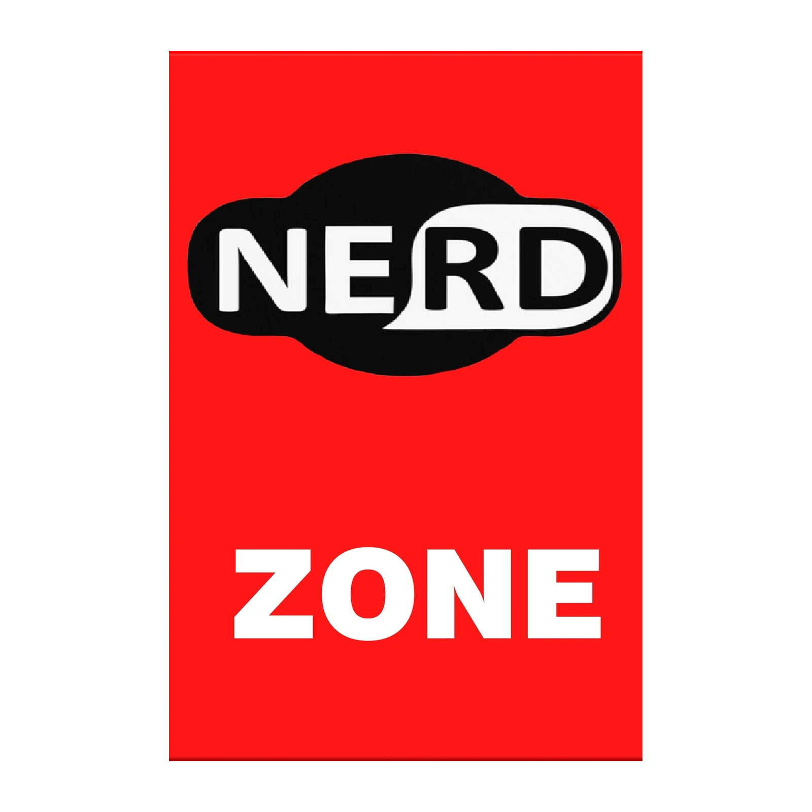Nerd Zone Bold Typography Wall Art