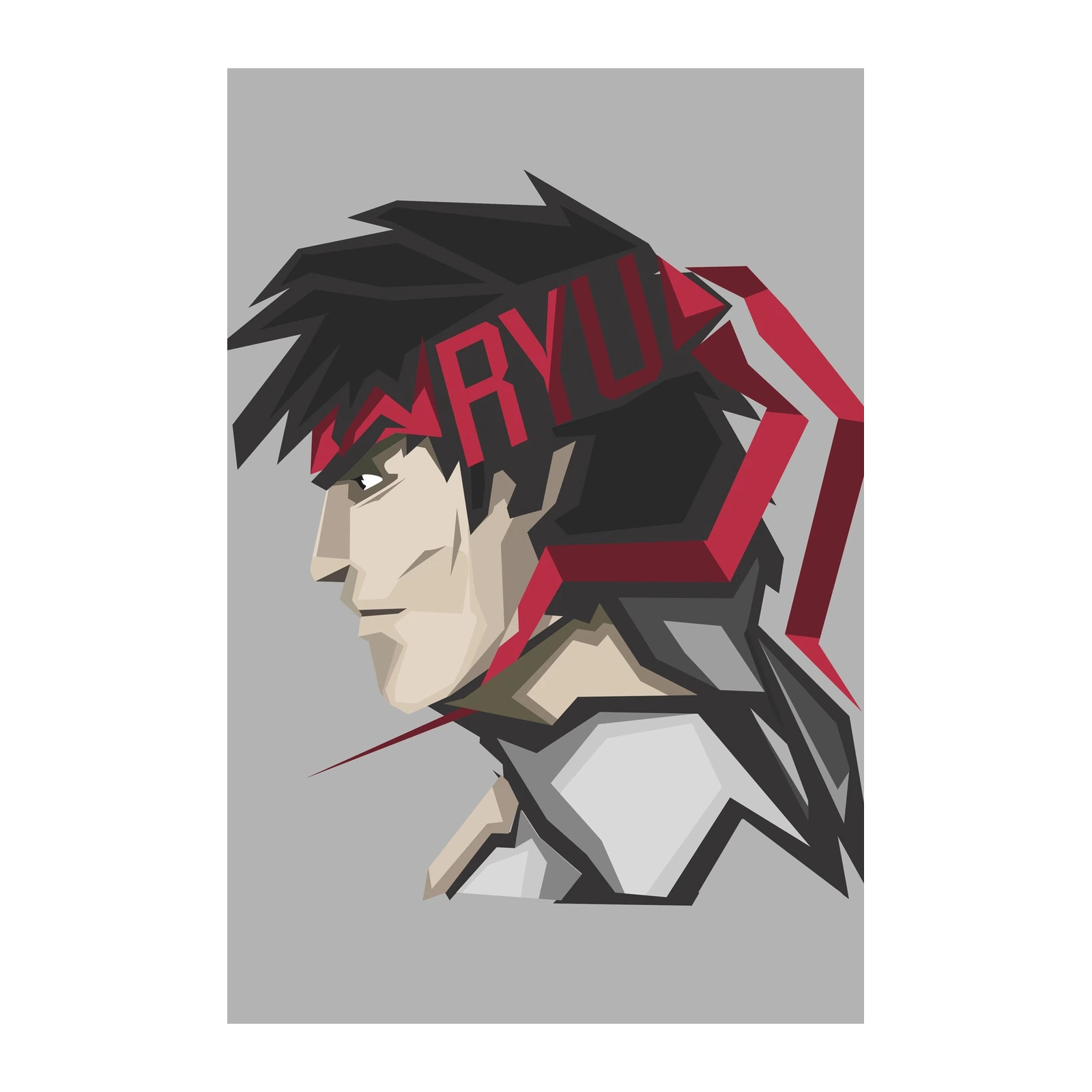 Epic Ryu Fighting Game Art Wall Art