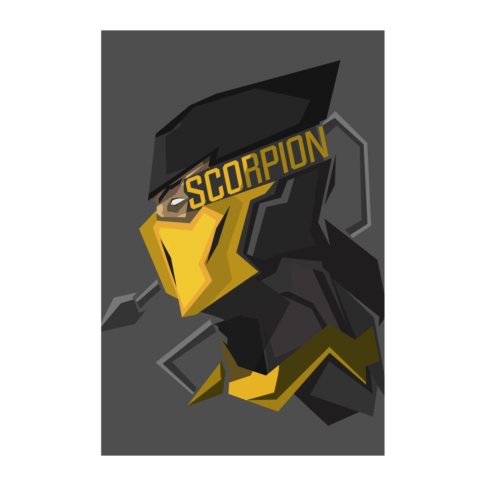 Mortal Kombat Scorpion Graphic Wall Art