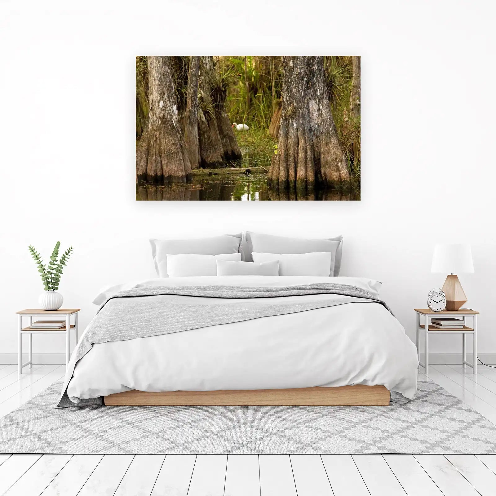 Serene Swamp Cypress & Ibis Wall Art