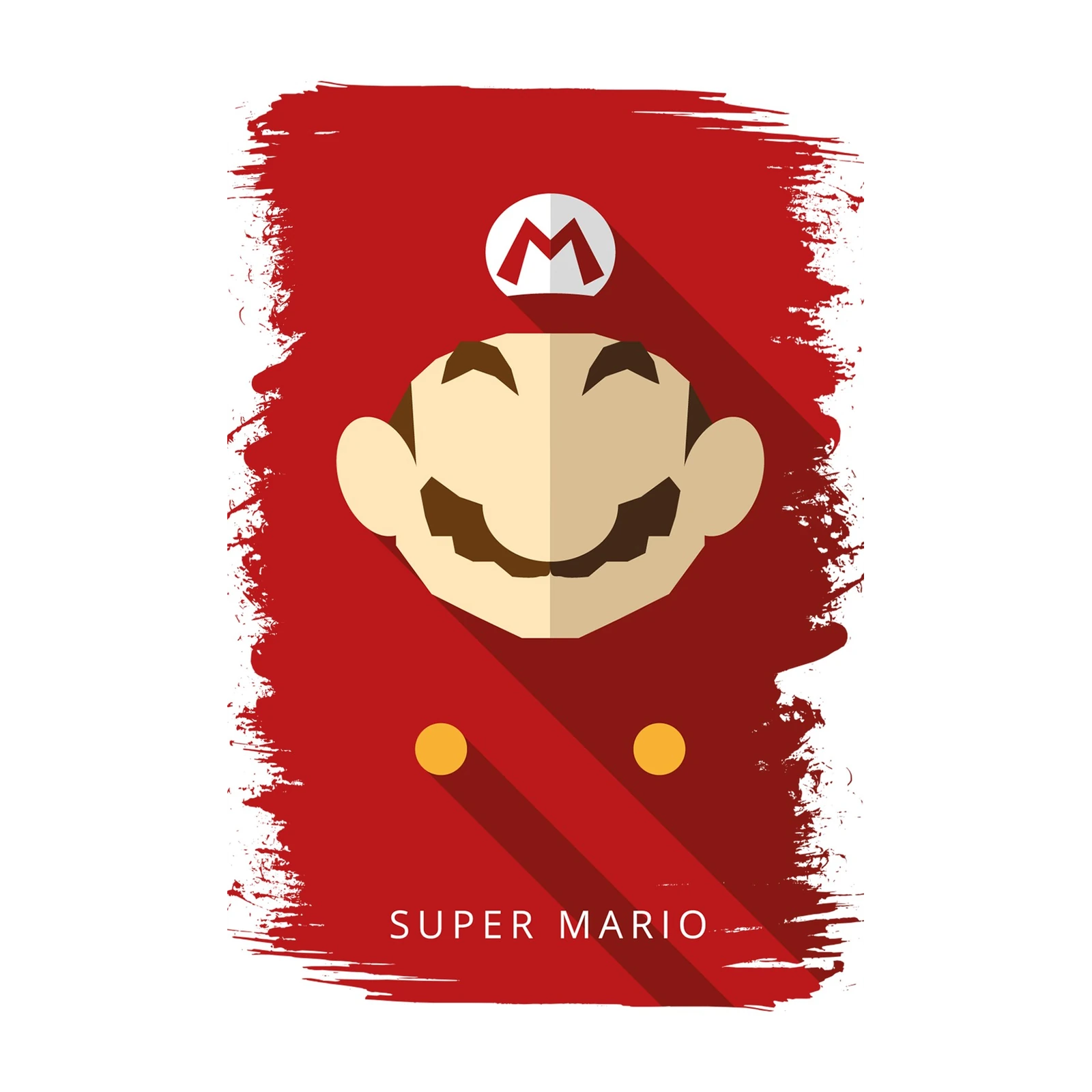 Iconic Super Mario Bros. Geometric Wall Art