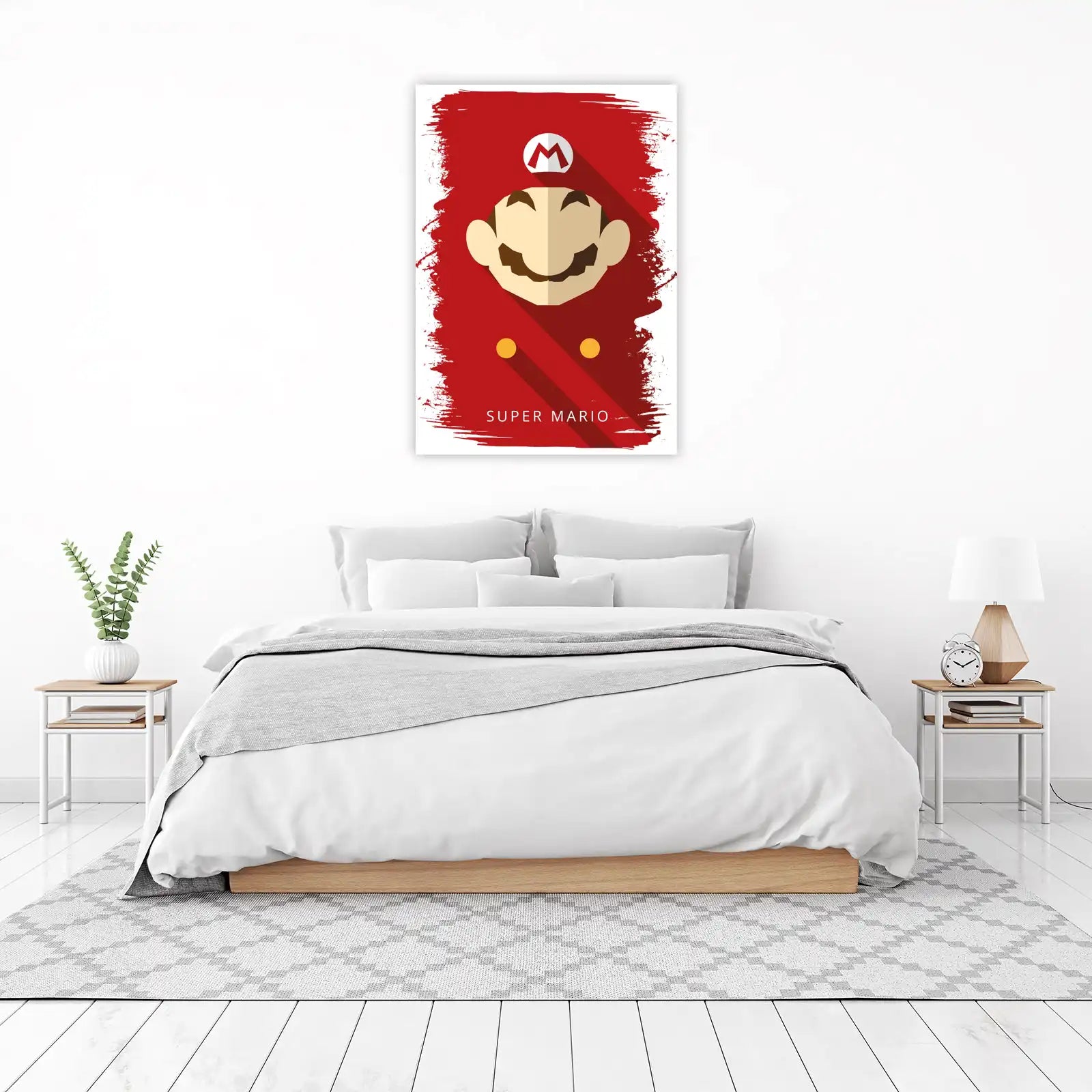 Iconic Super Mario Bros. Geometric Wall Art