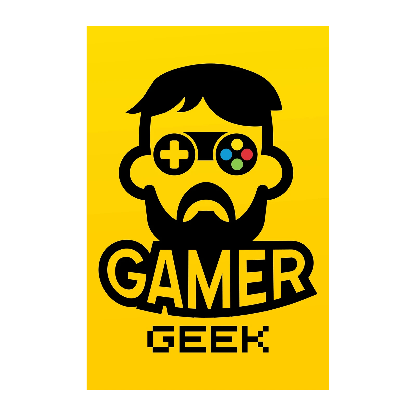 Retro Gamer Geek Statement Wall Art