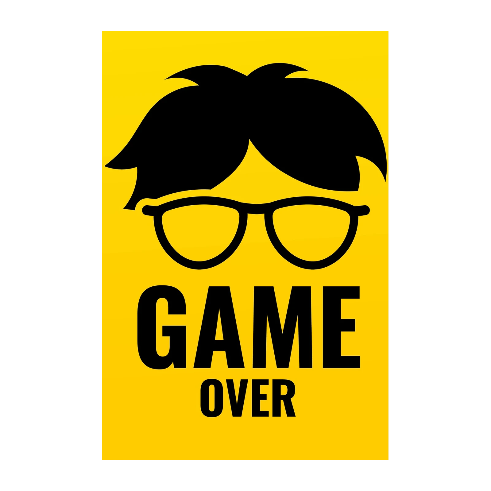 Retro Nerd "Game Over" Pop Art Wall Art