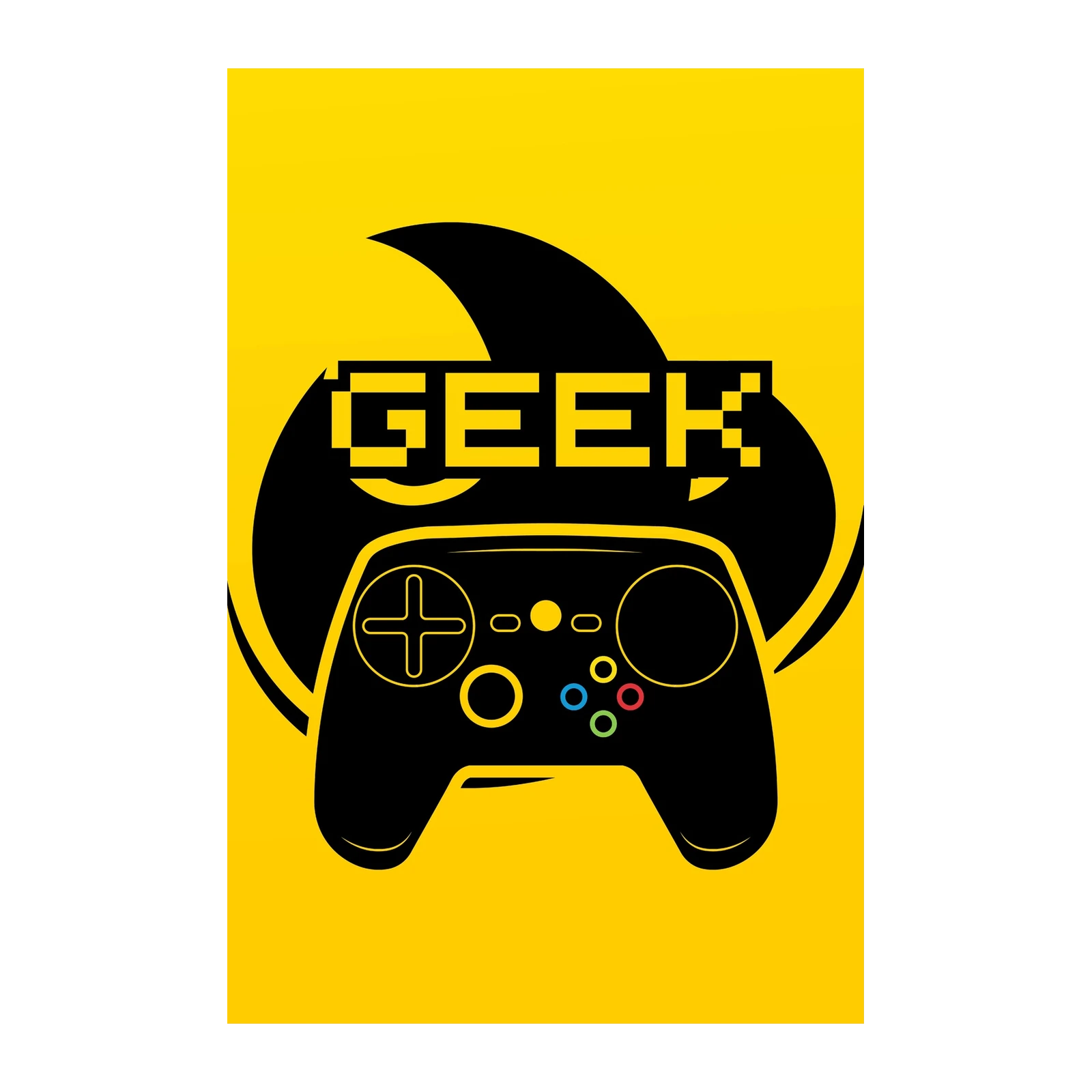 Geek Gamer Controller Wall Art