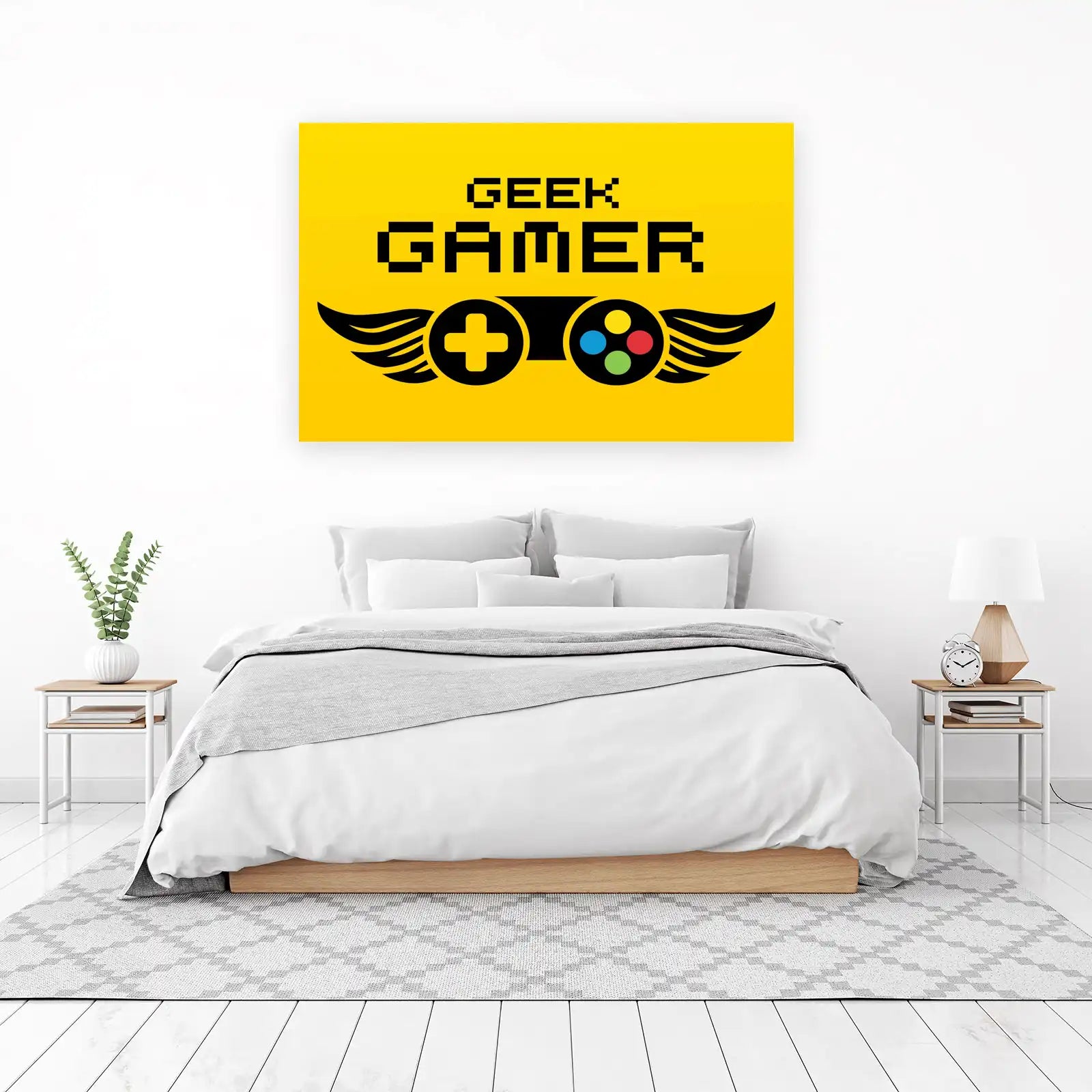 Geek Gamer Wings Wall Art