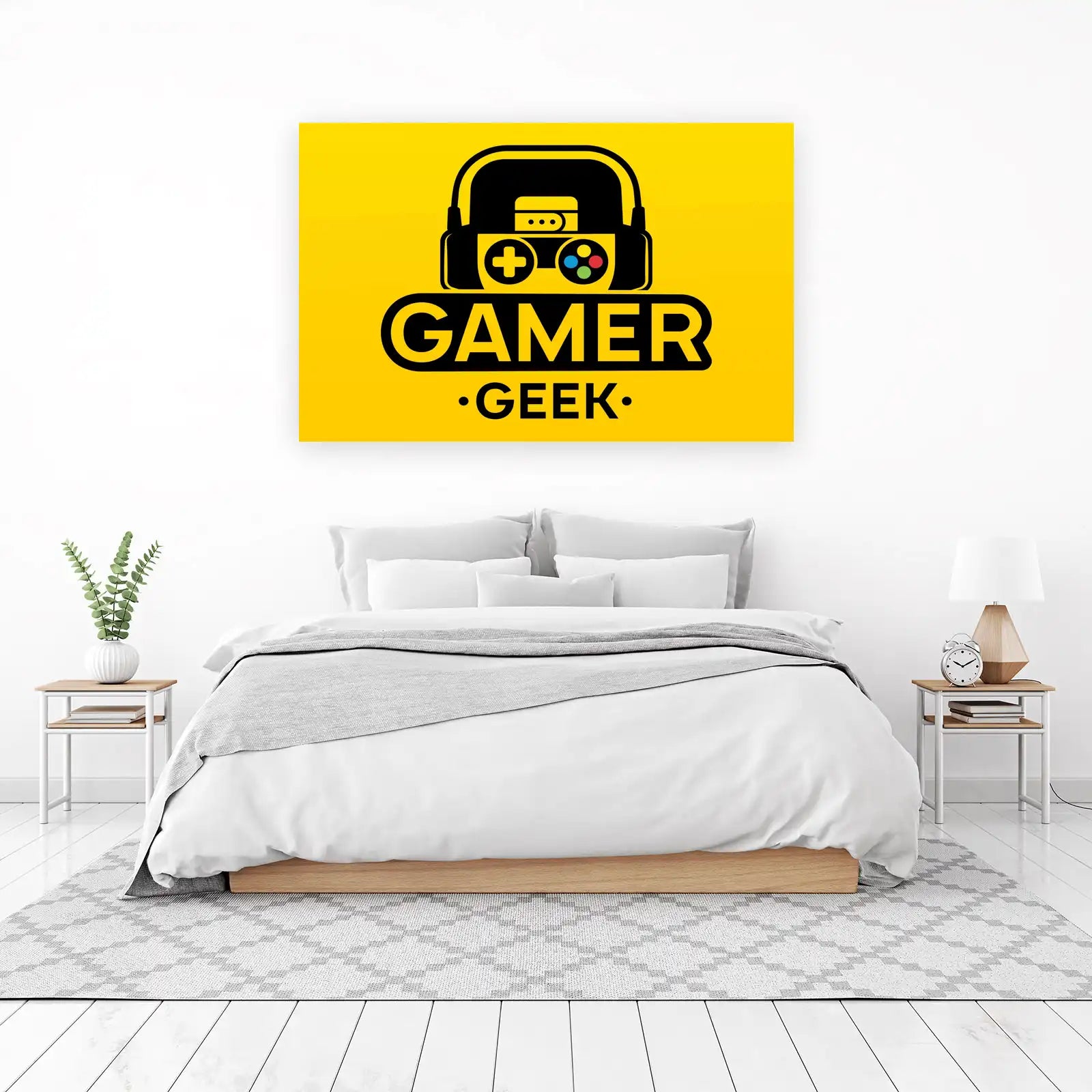 Gamer Geek Headphones & Controller Wall Art