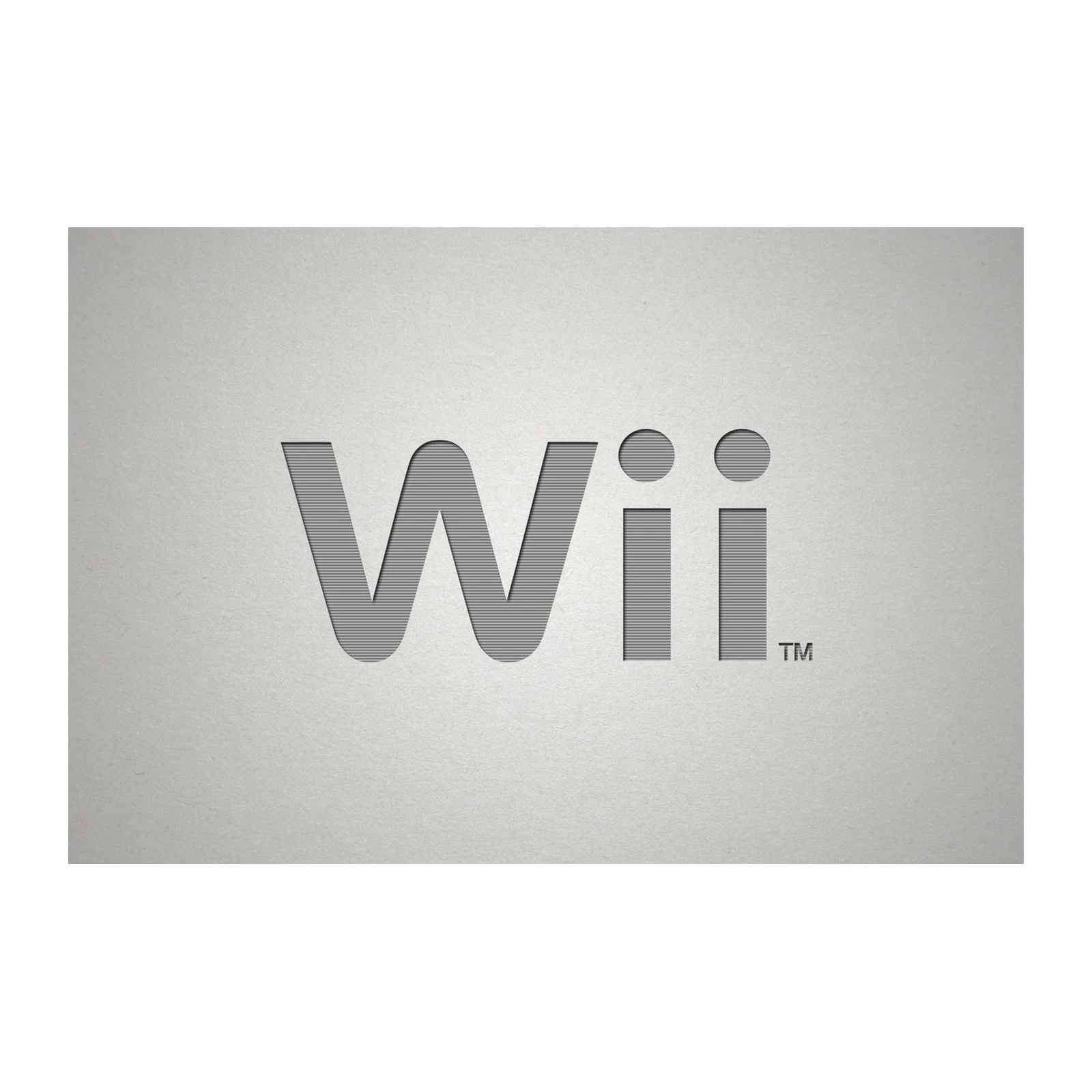 Retro Wii Logo Minimalist Wall Art