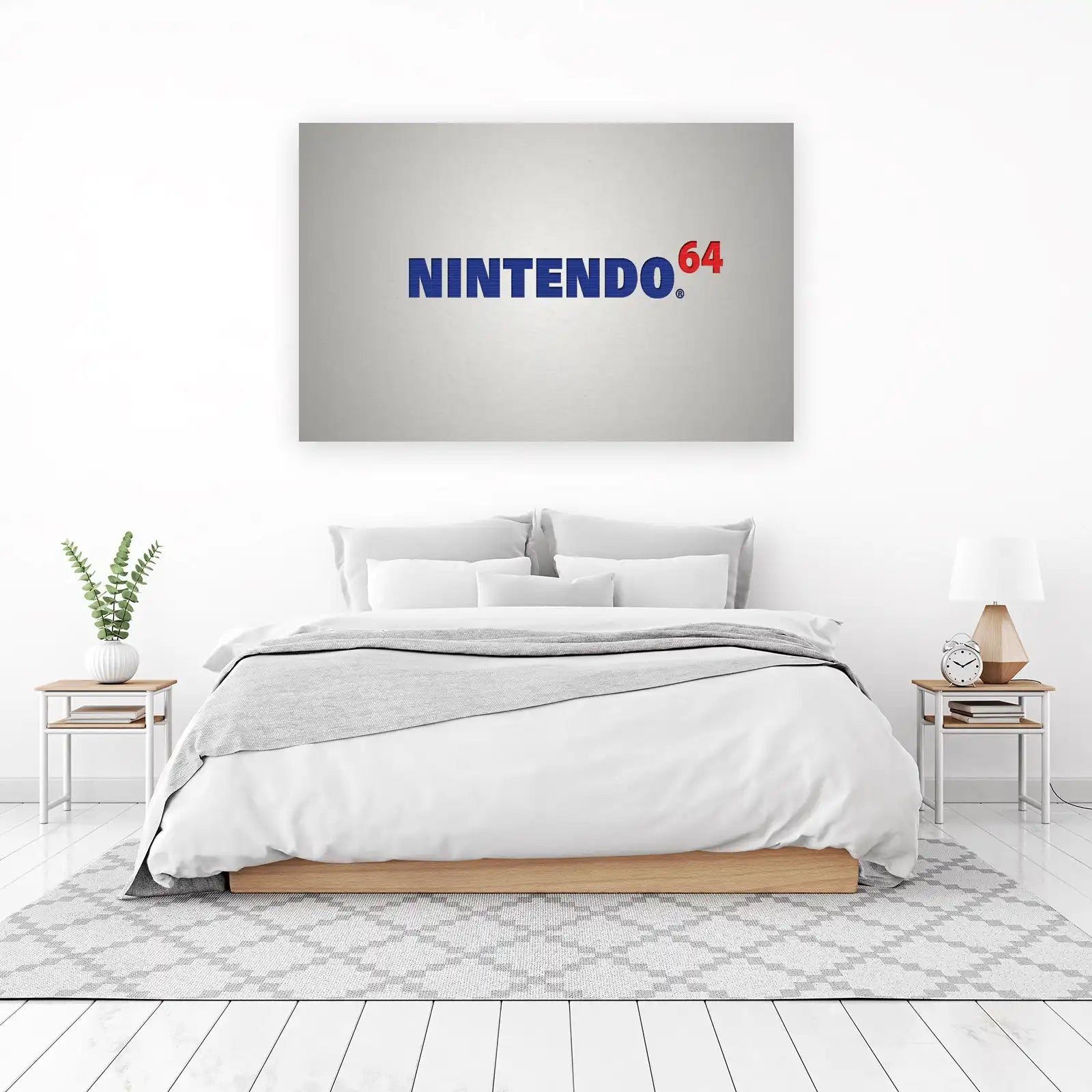 Retro Nintendo 64 Logo Wall Art
