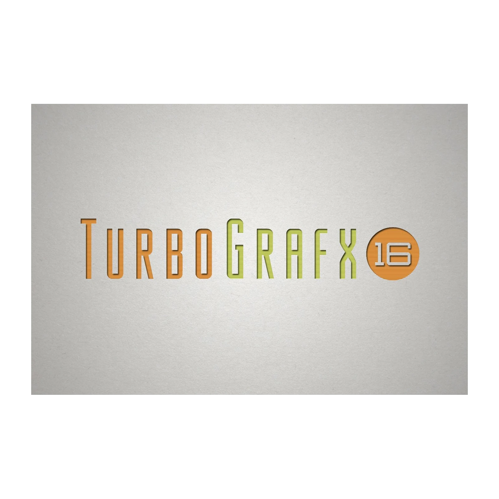 Retro TurboGrafx 16 Logo Wall Art