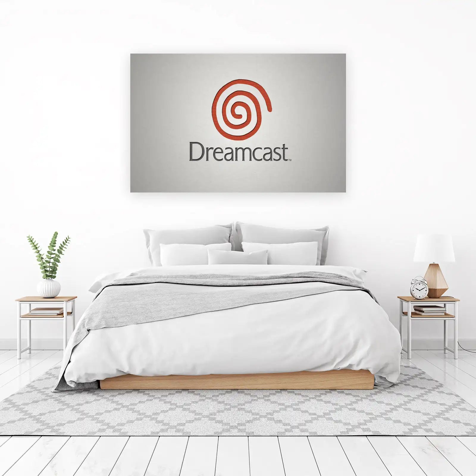 Retro Dreamcast Logo Modern Minimalist Wall Art