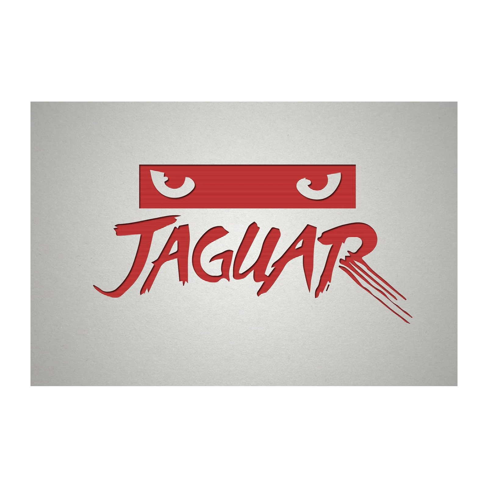 Bold Red Jaguar Logo Wall Art Wall Art