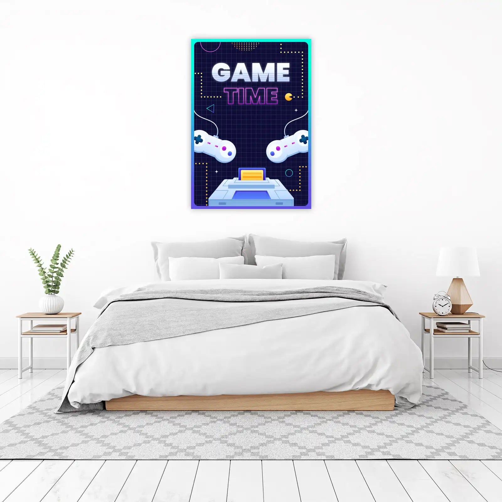 Retro Gaming 'Game Time' Wall Art