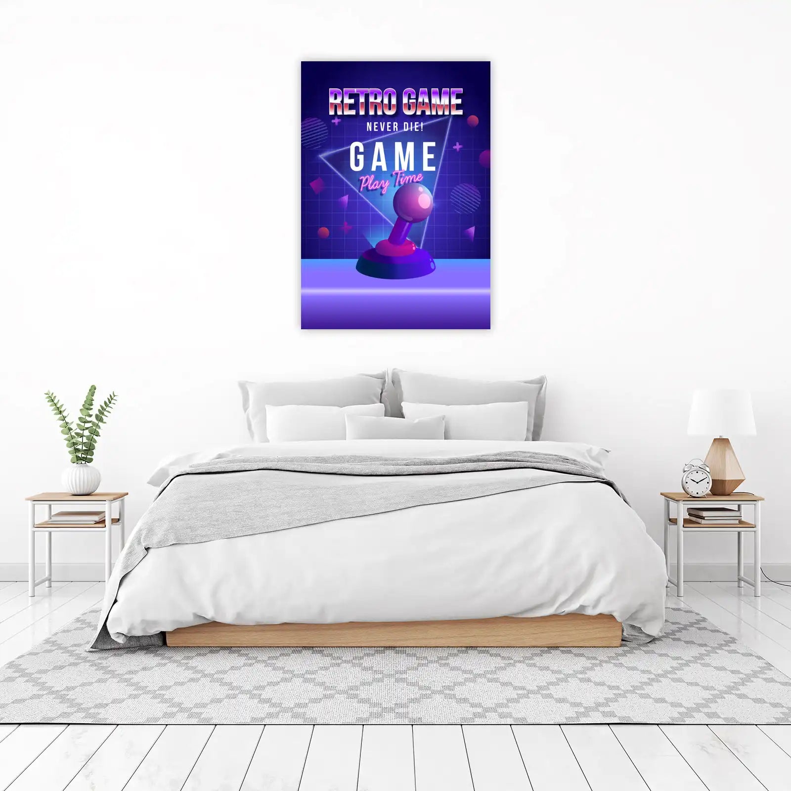 Retro Game Never Die! Play Time Wall Art
