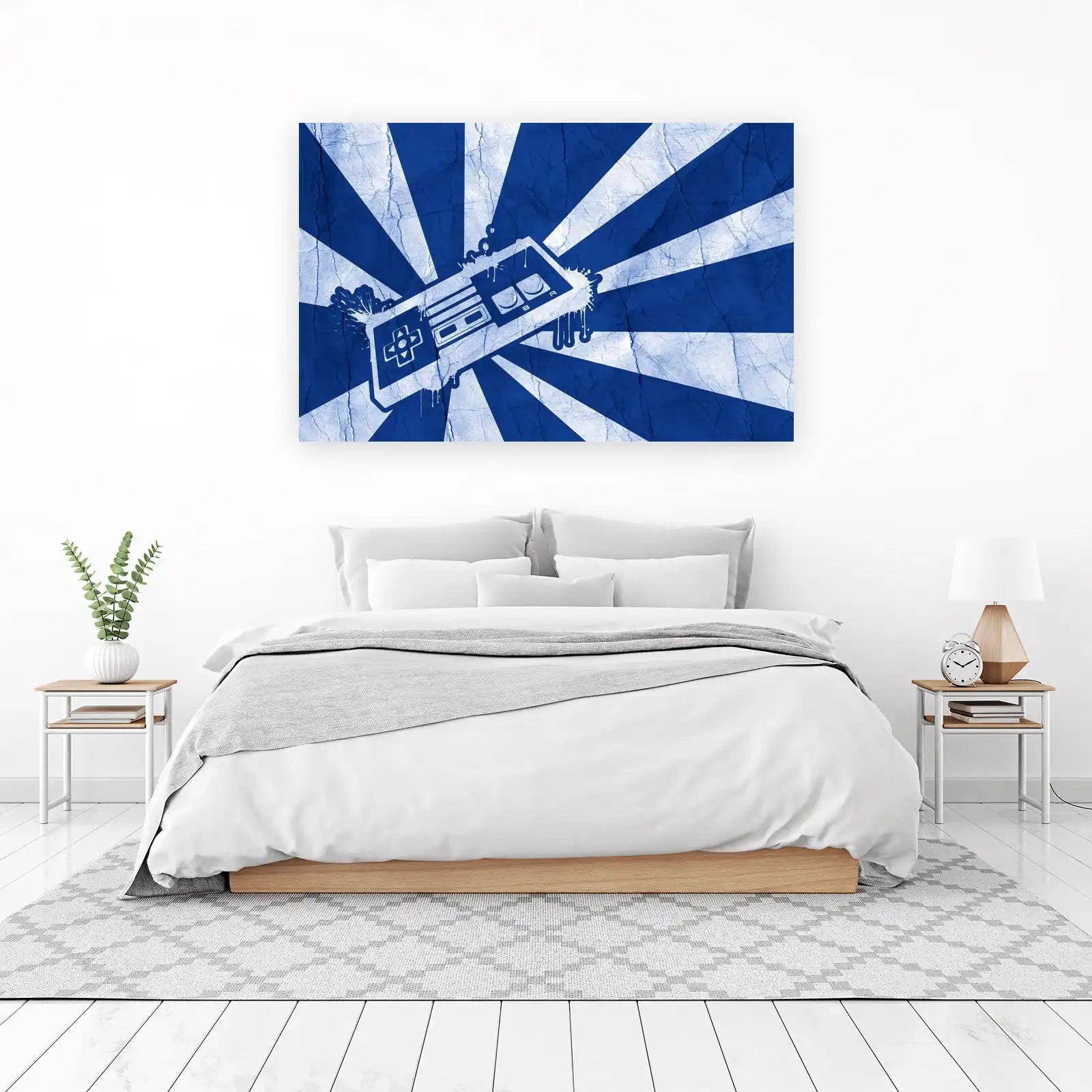 Retro Gaming Controller Burst Wall Art