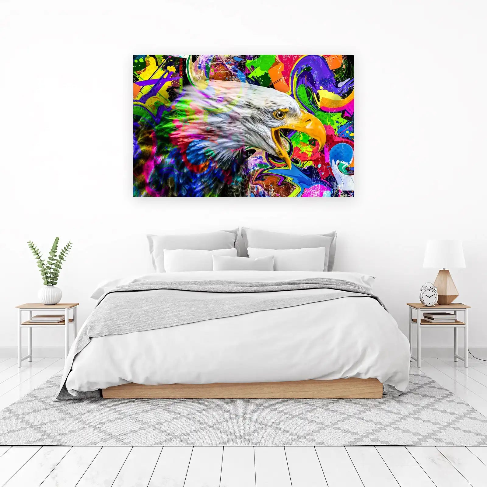 Bold Eagle Graffiti Art Wall Art