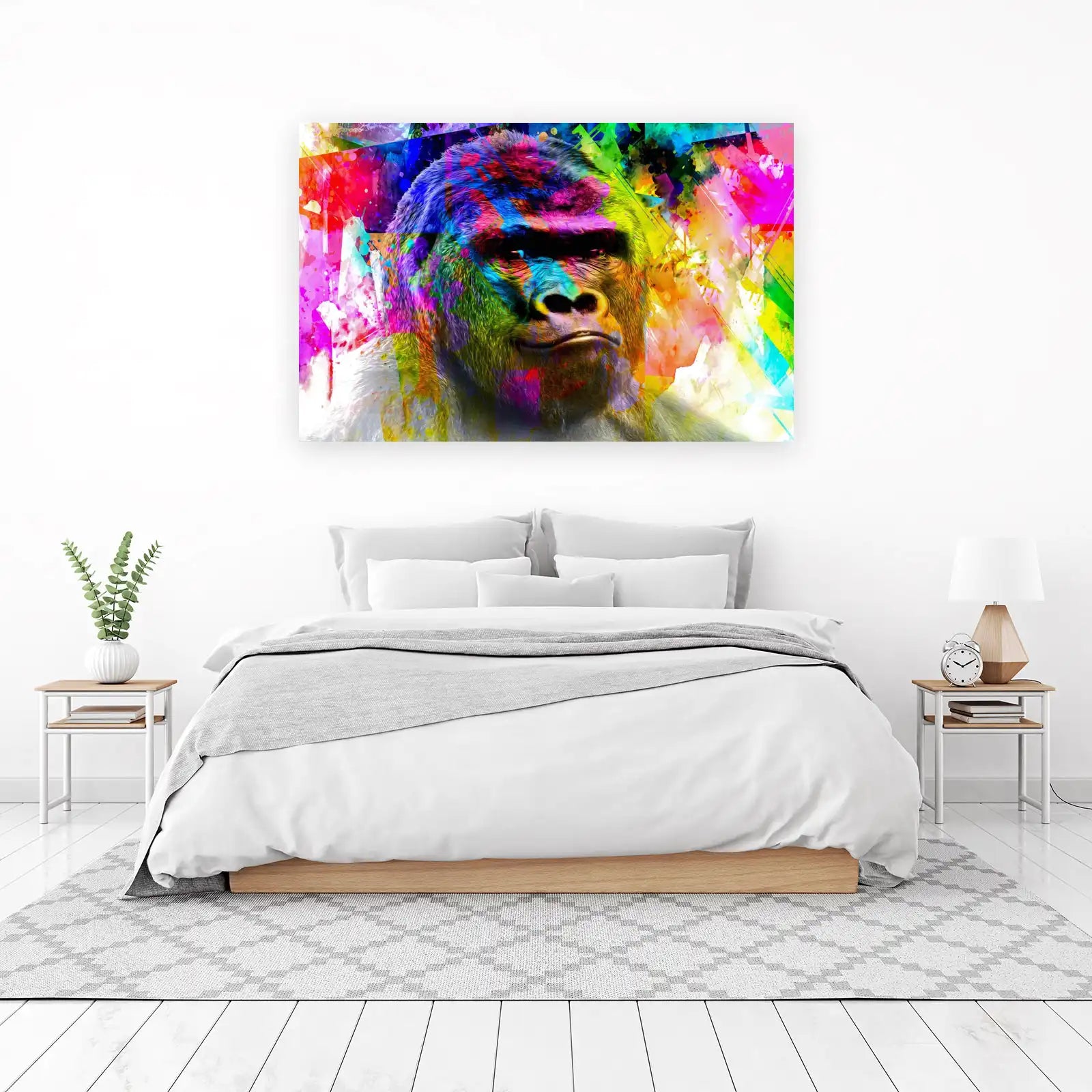 Vibrant Gorilla Pop Art Wall Art