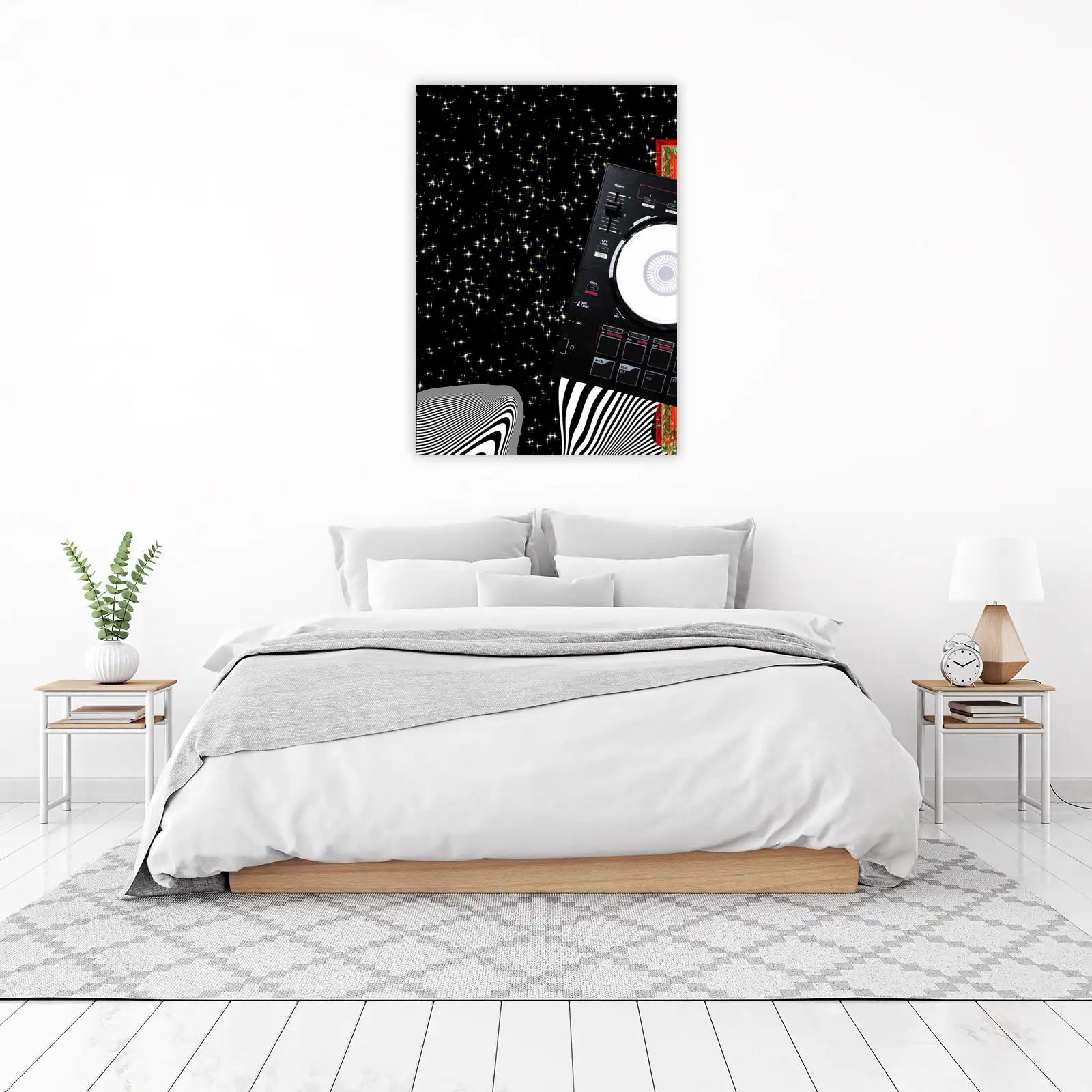 Galactic Beats DJ Controller Wall Art