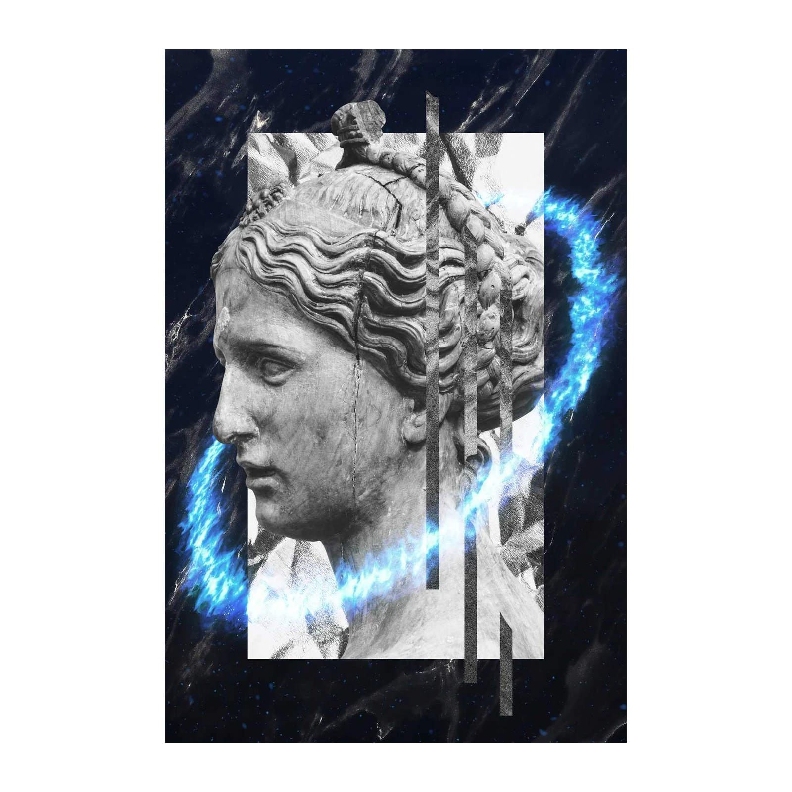 Neo-Classical Fire Goddess Wall Art Wall Art