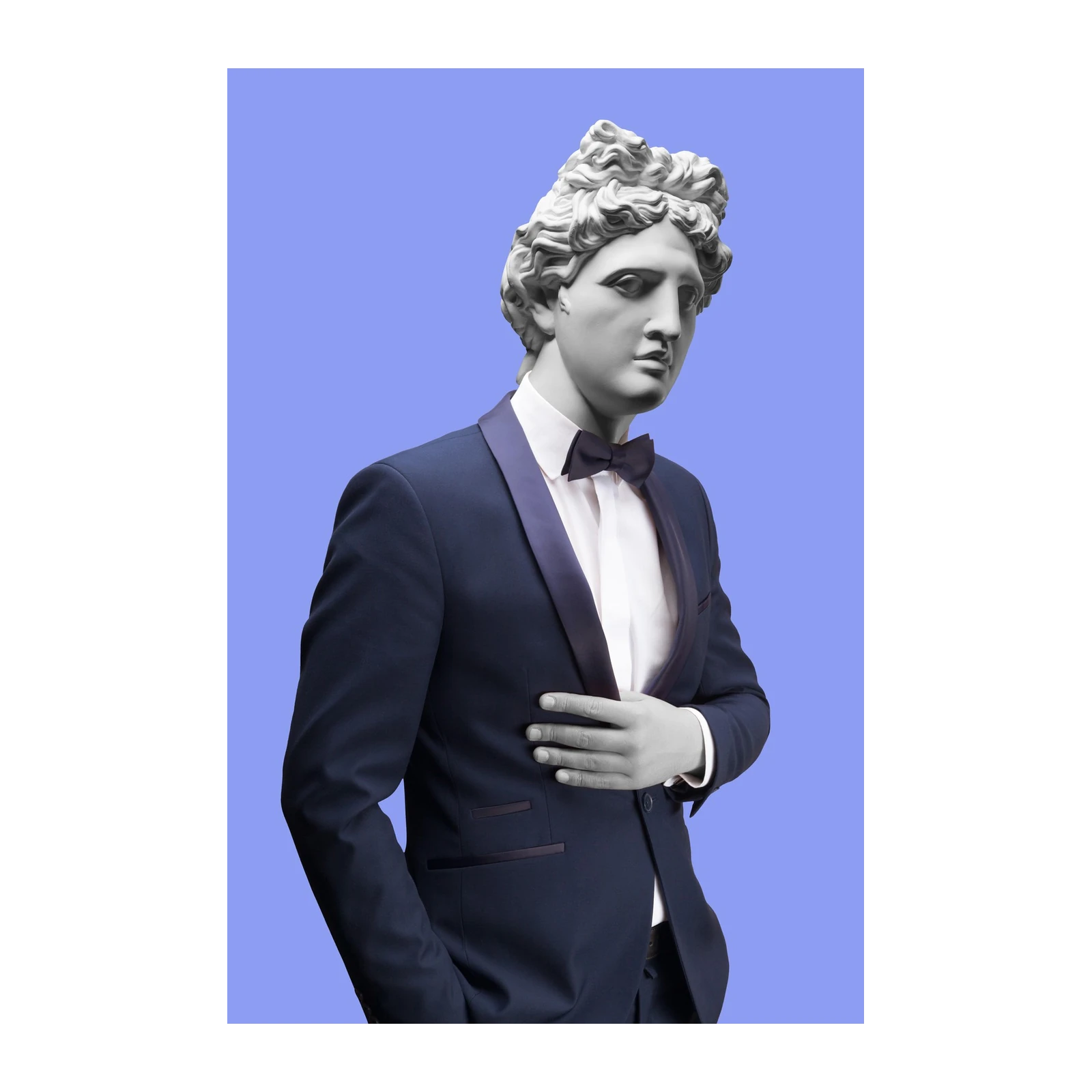 Elegant Classic Statue Tuxedo Wall Art