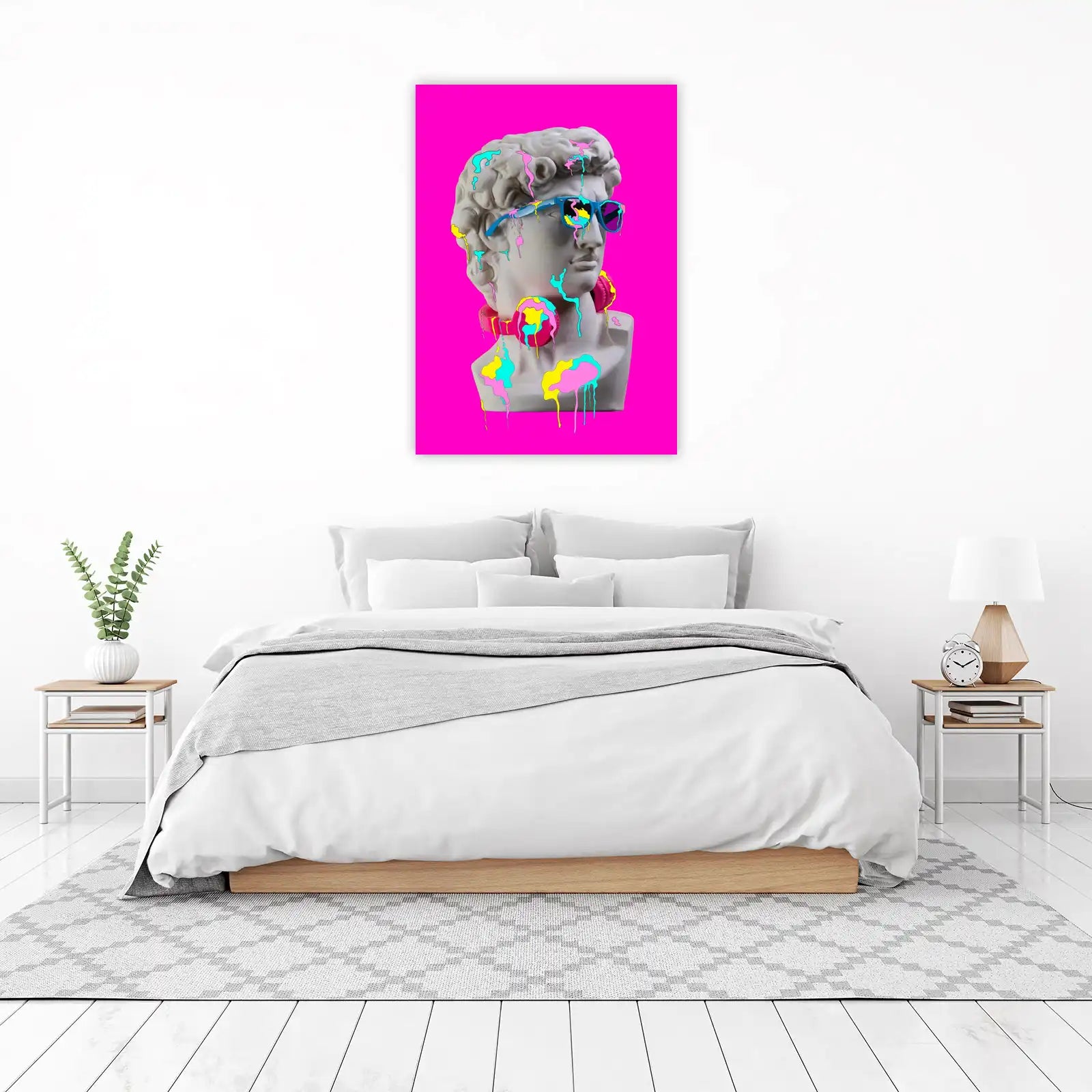 Dripping David Sunglasses & Headphones Wall Art