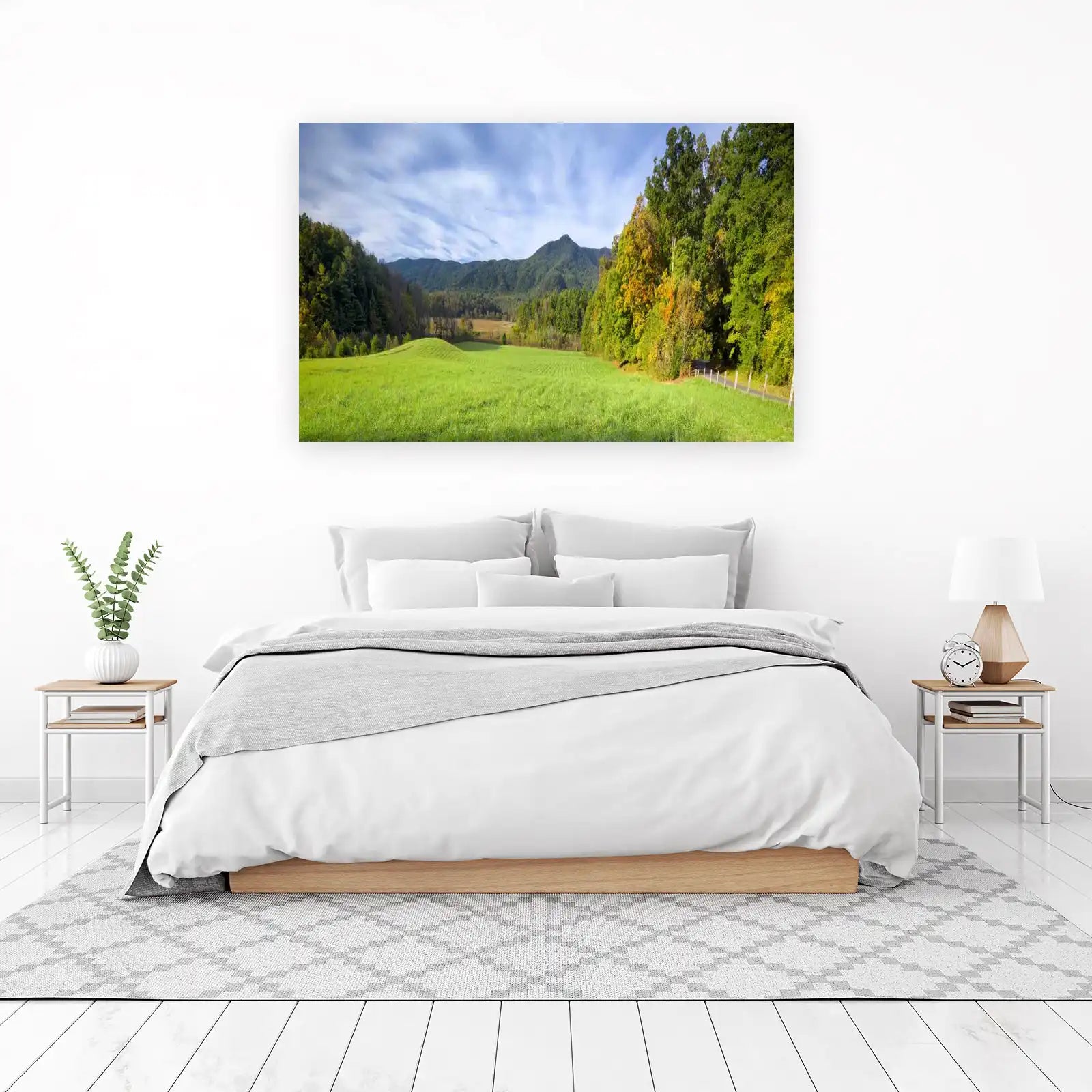 Rolling Hills Autumn Mountain Landscape Wall Art