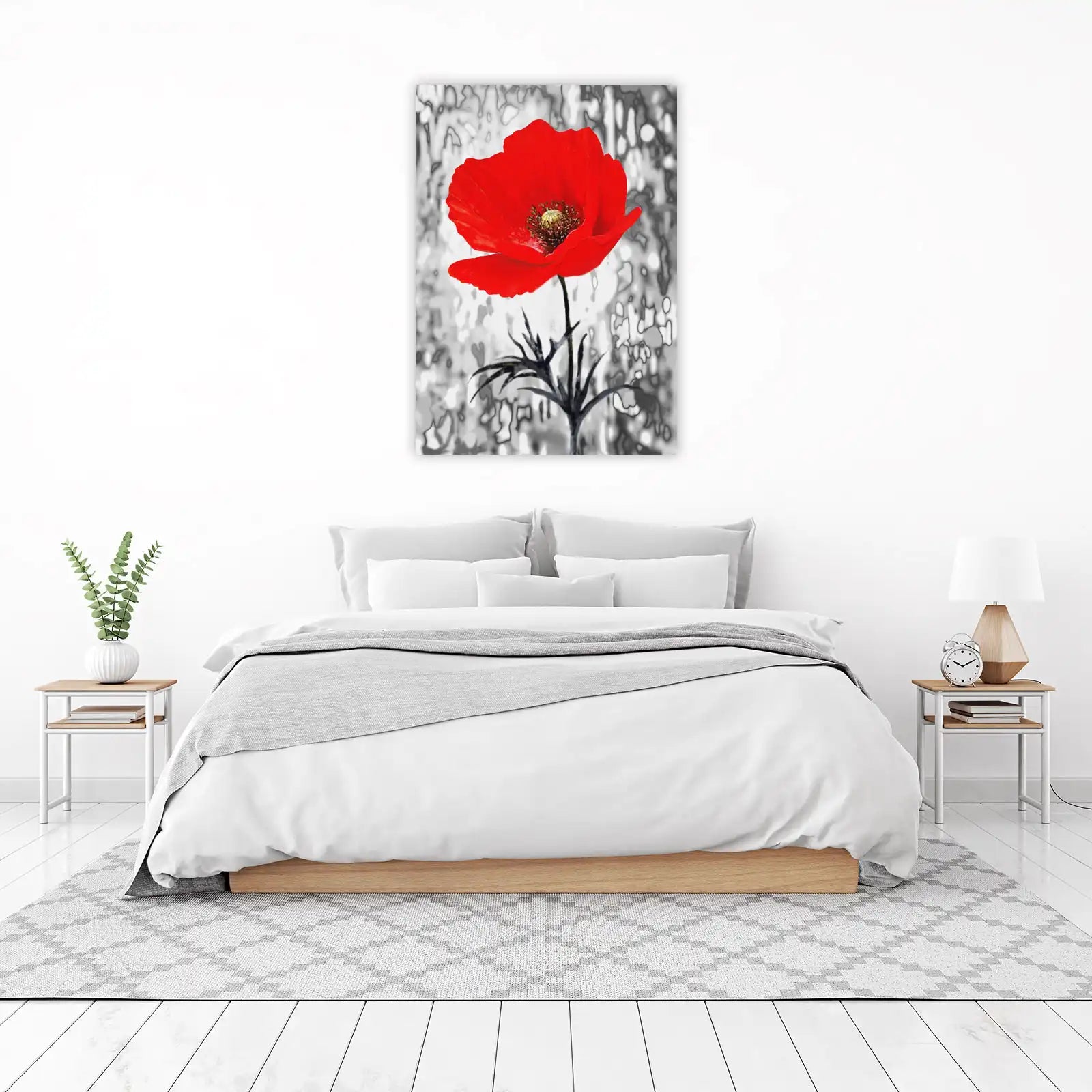 Vibrant Red Poppy Nature Wall Art