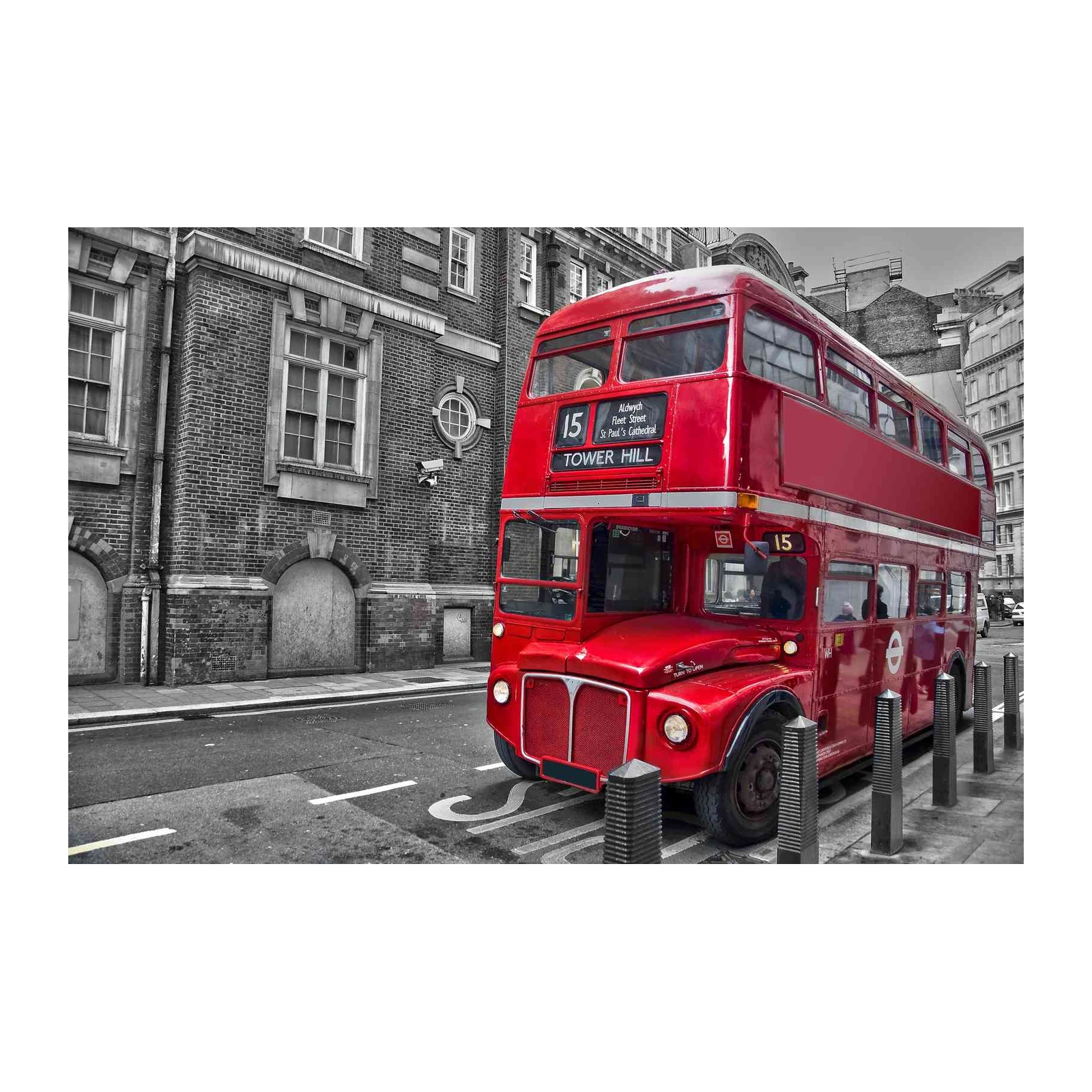 Iconic Red London Bus Wall Art - Cityscape Art