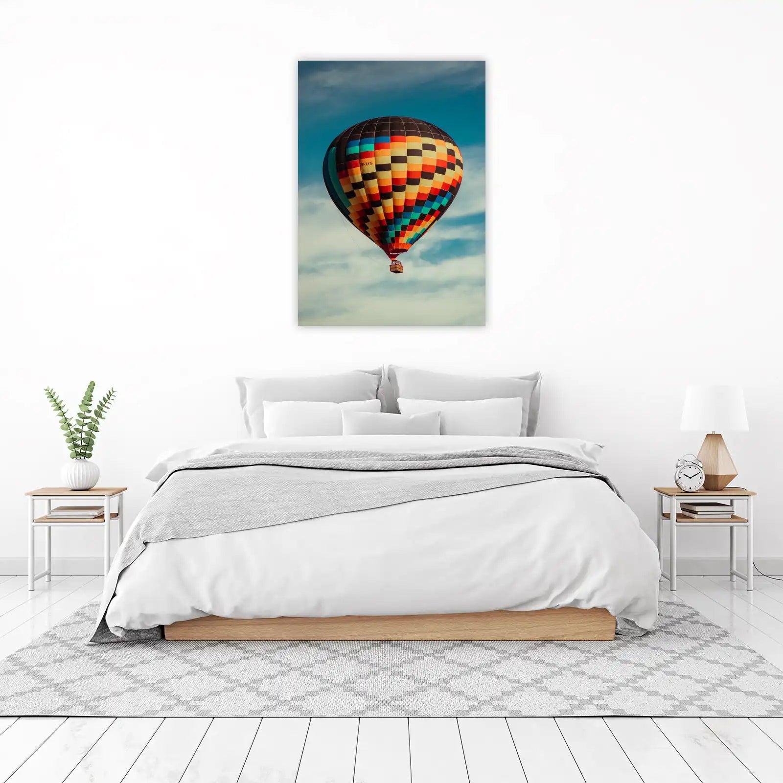 Colorful Hot Air Balloon Adventure Wall Art
