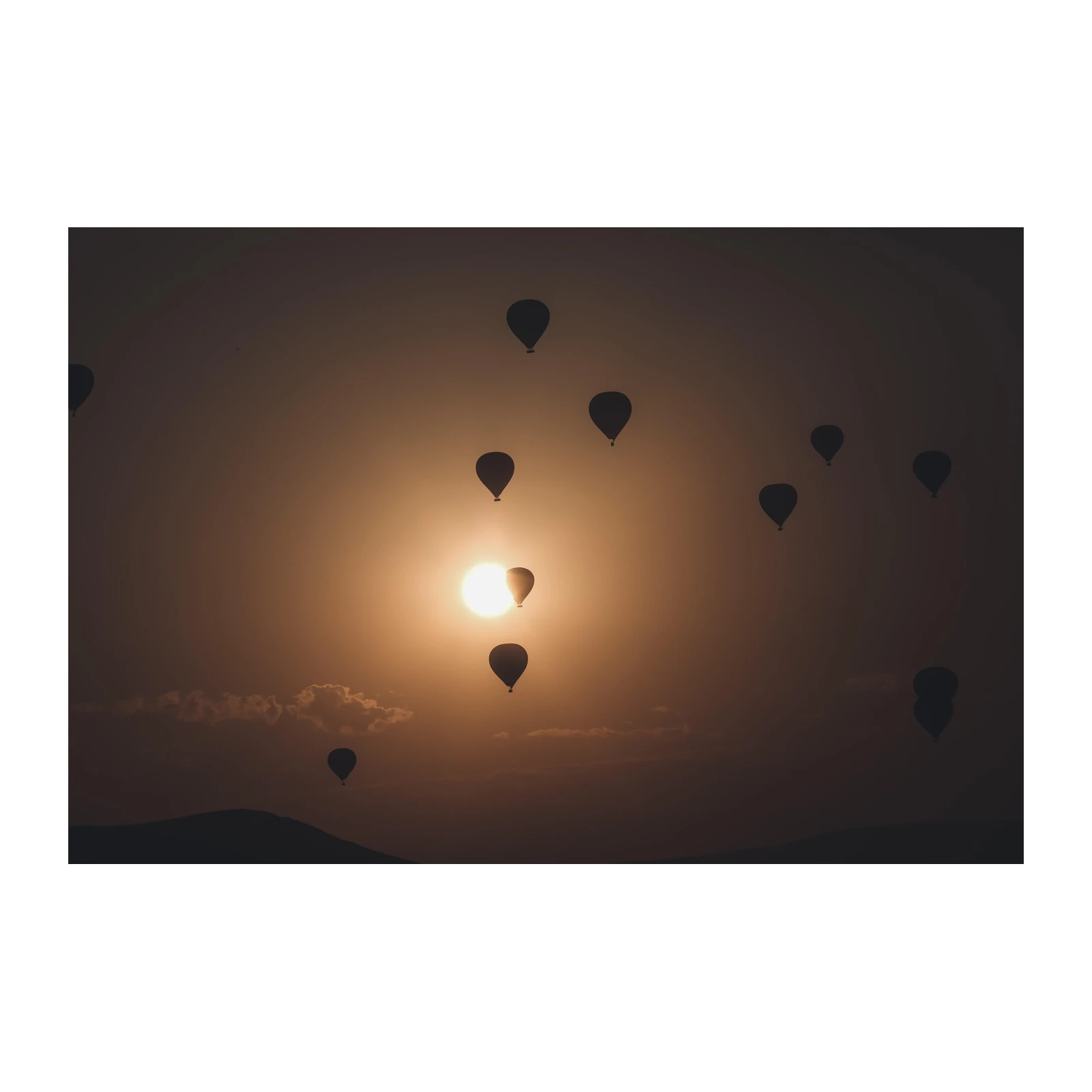Sunrise Hot Air Balloons Wall Art