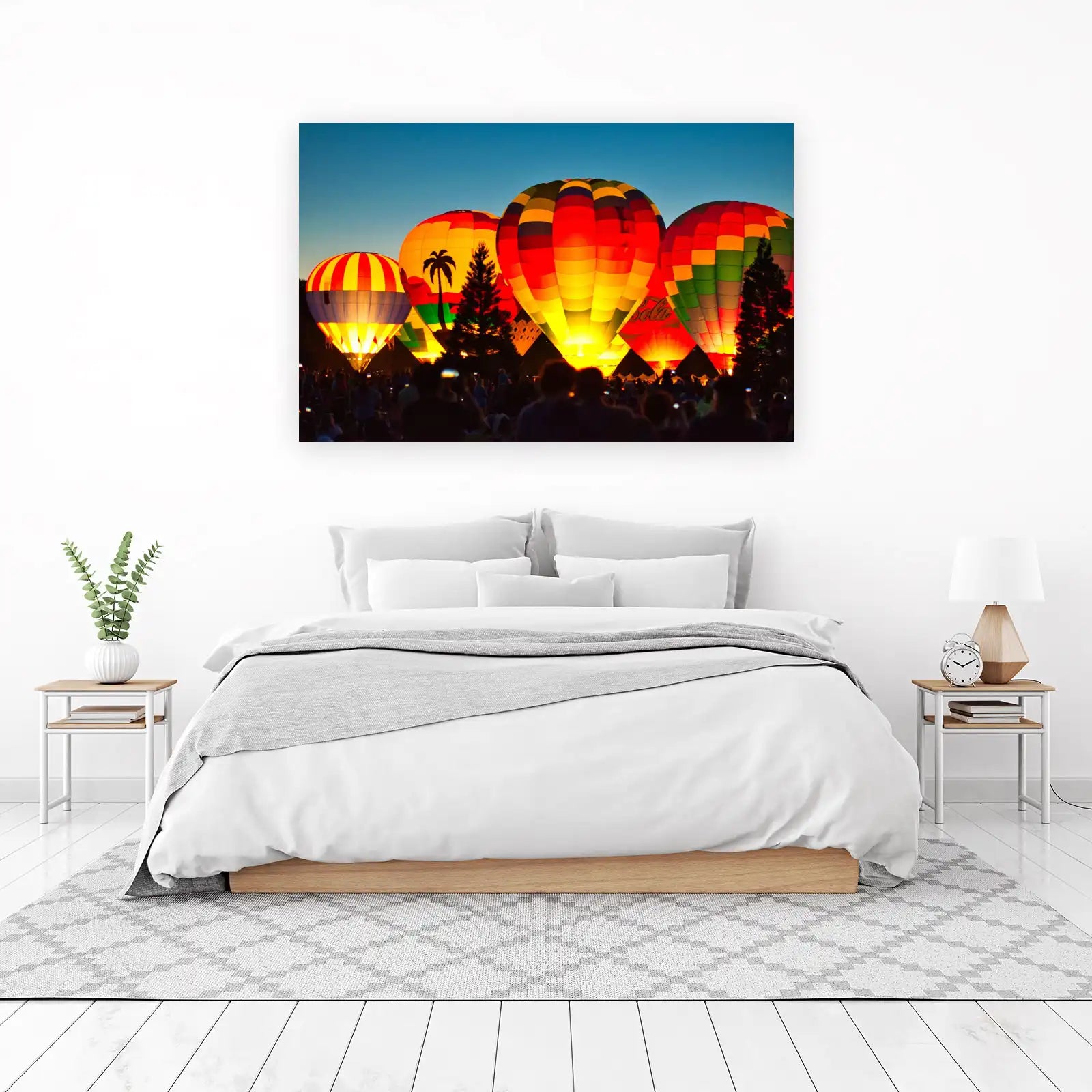Vibrant Hot Air Balloon Festival Wall Art