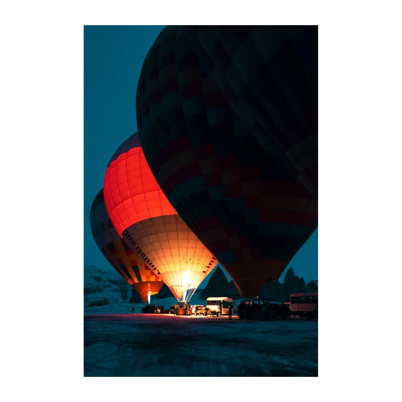 Hot Air Balloons Cappadocia Sunset Wall Art