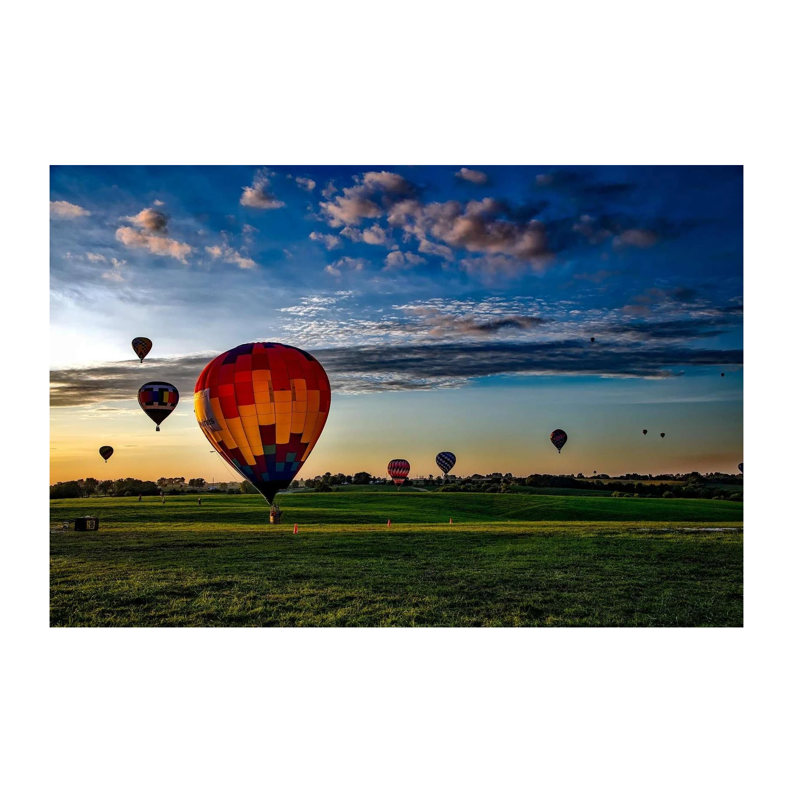 Vibrant Hot Air Balloons Sky Wall Art