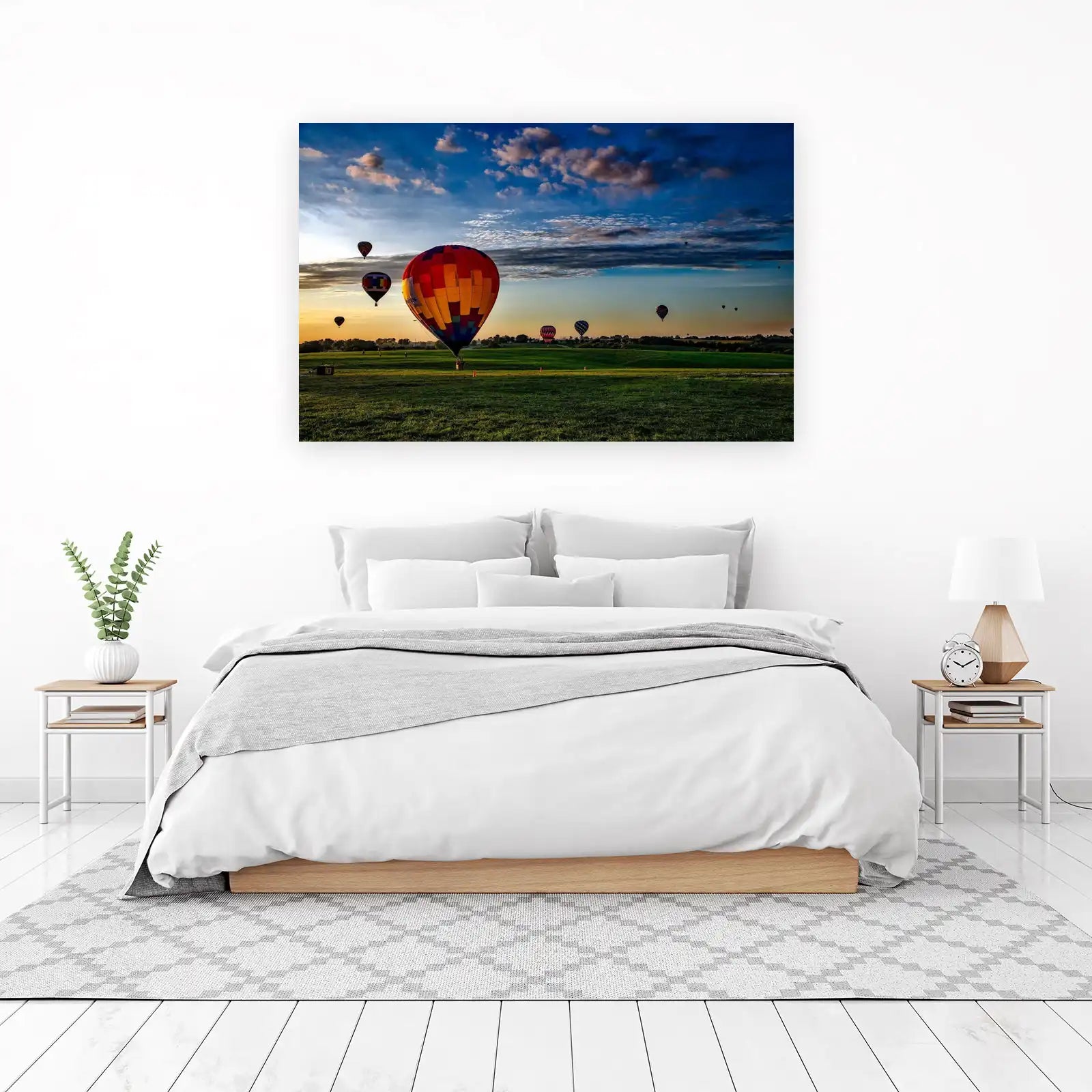 Vibrant Hot Air Balloons Sky Wall Art
