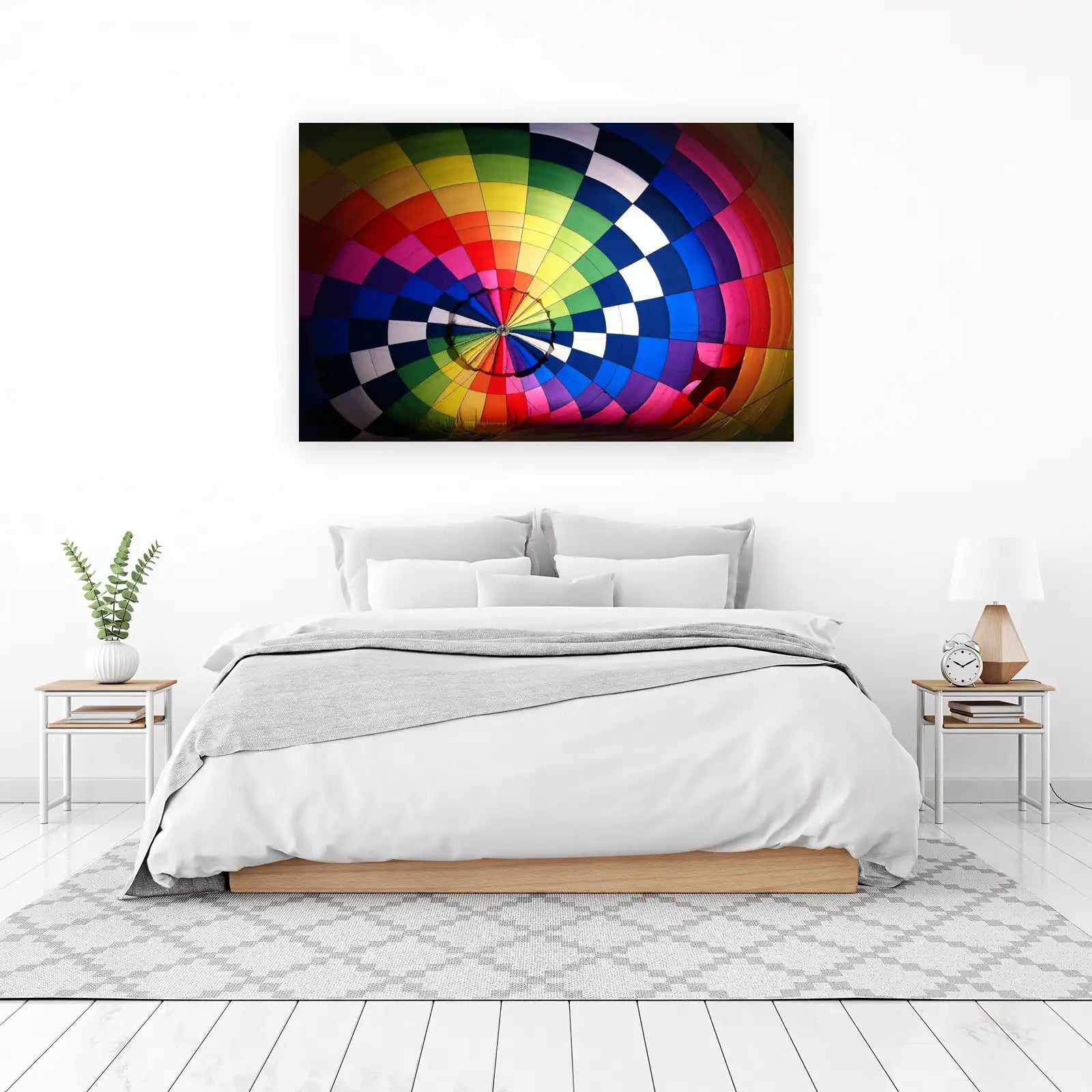 Vibrant Hot Air Balloon Wall Art - Colorful Wall Art