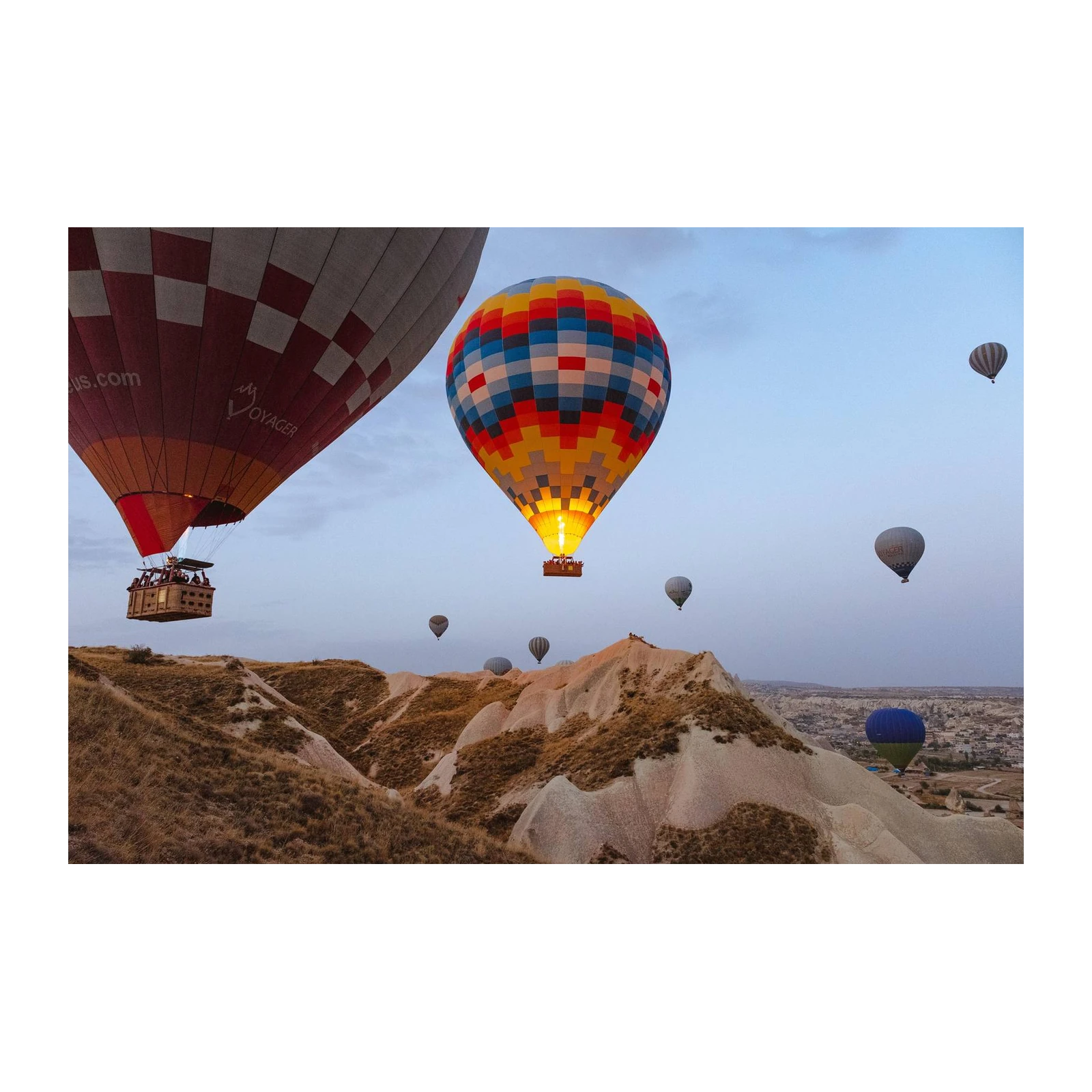 Hot Air Balloon Cappadocia Landscape Wall Art