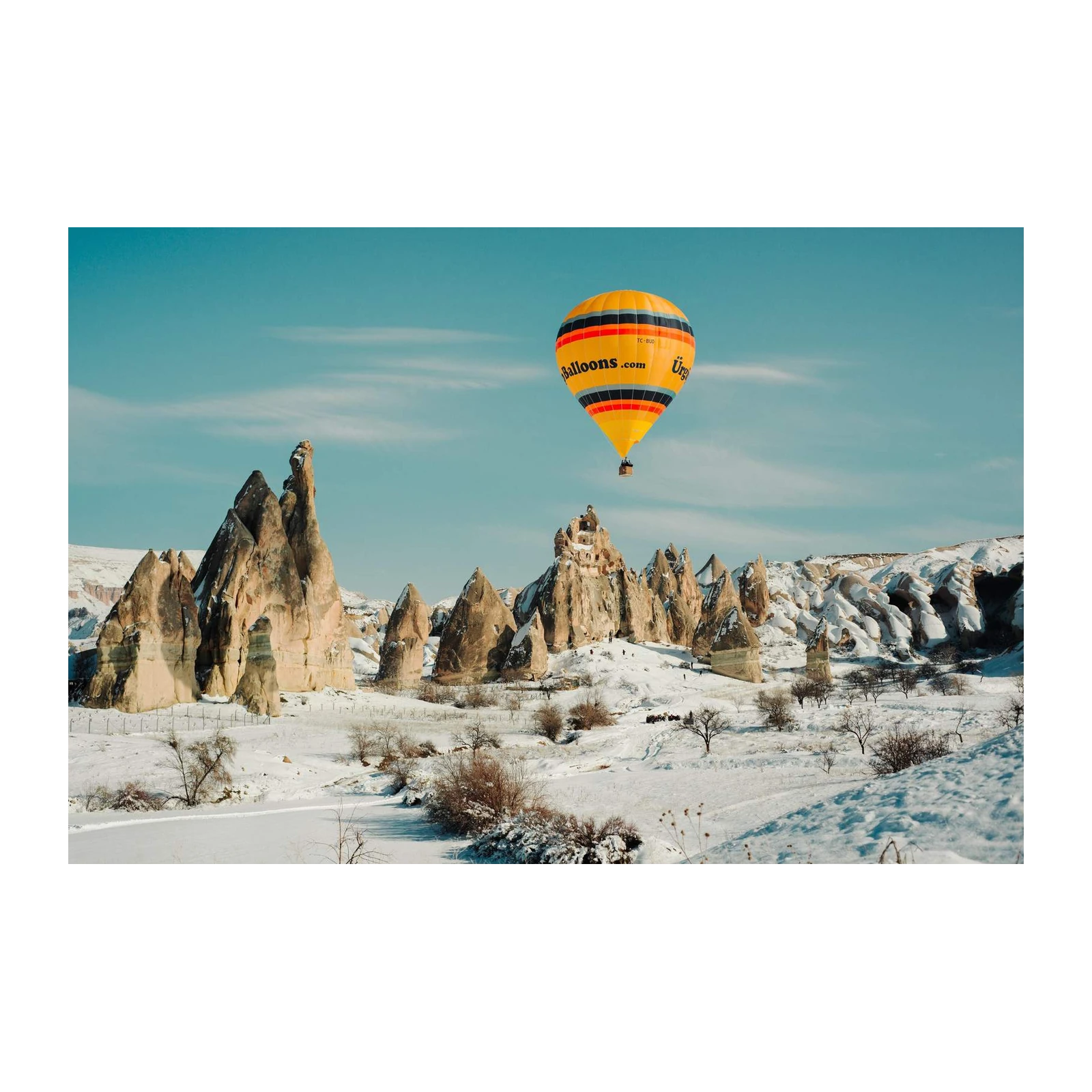 Cappadocia Balloon Snowscape Wall Art